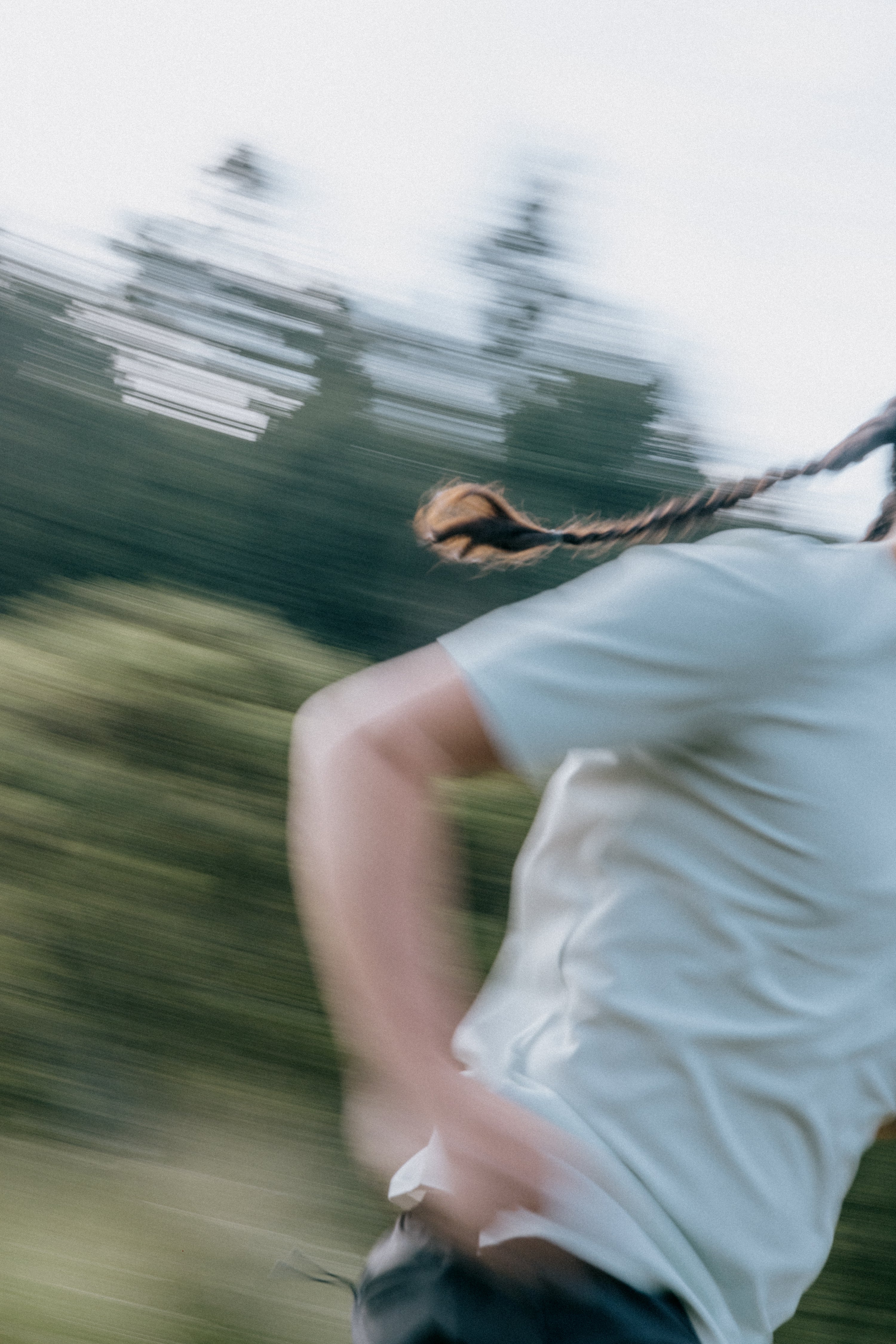 Off white Koumori training t-shirt in motion.