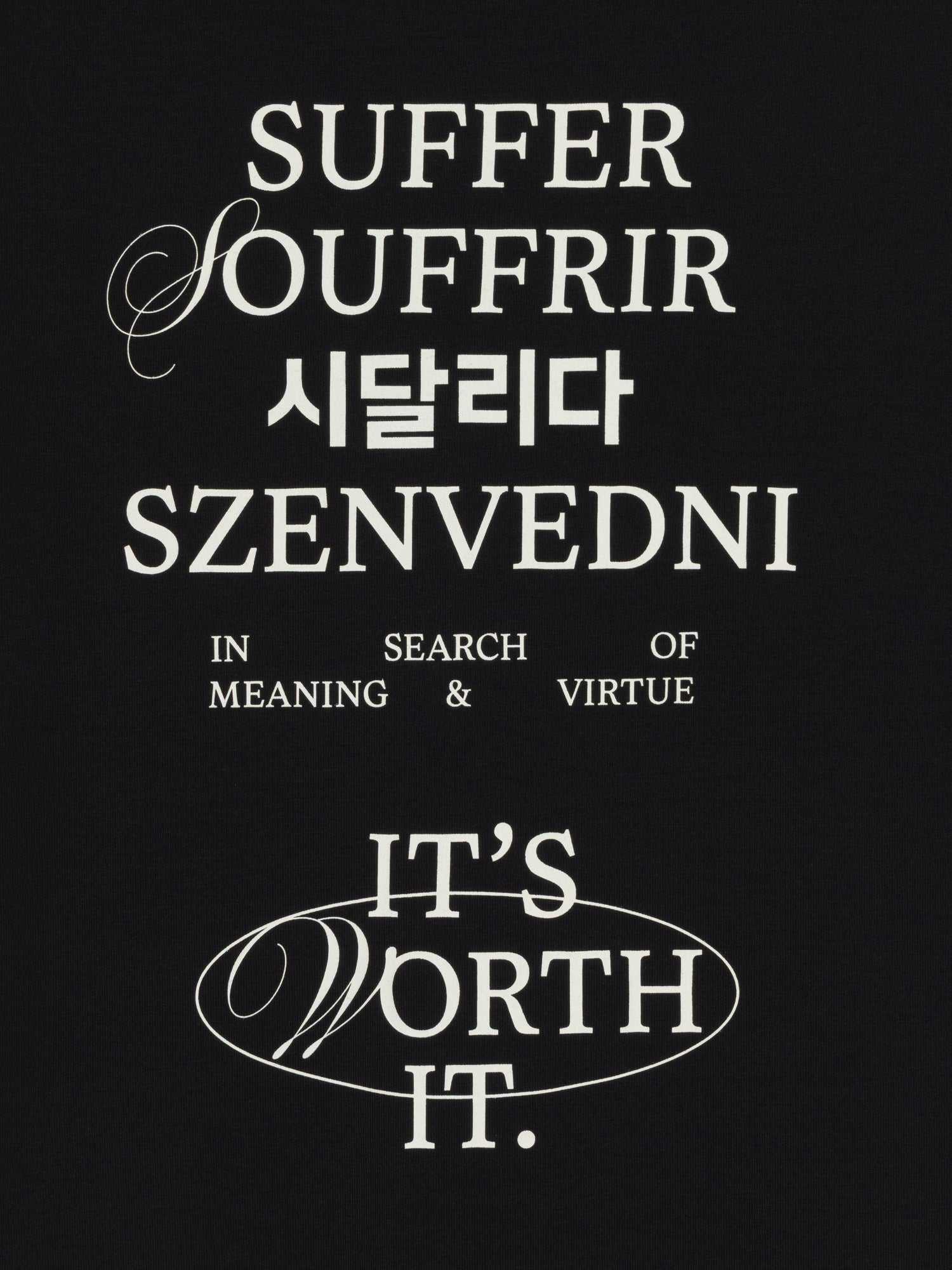 Worth It T-Shirt - Black