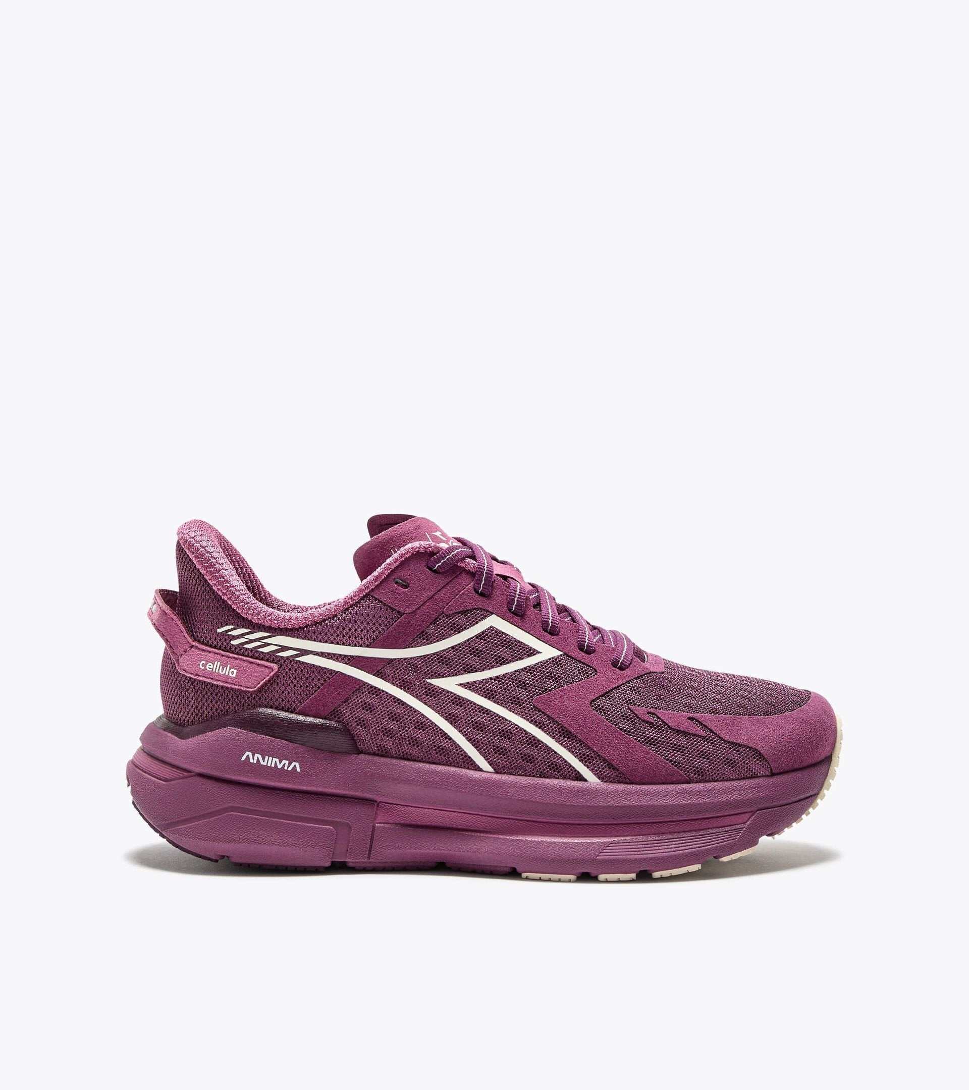 Cellula Red Violet lightweight running shoe with Anima midsole technology for daily training and long-distance runs