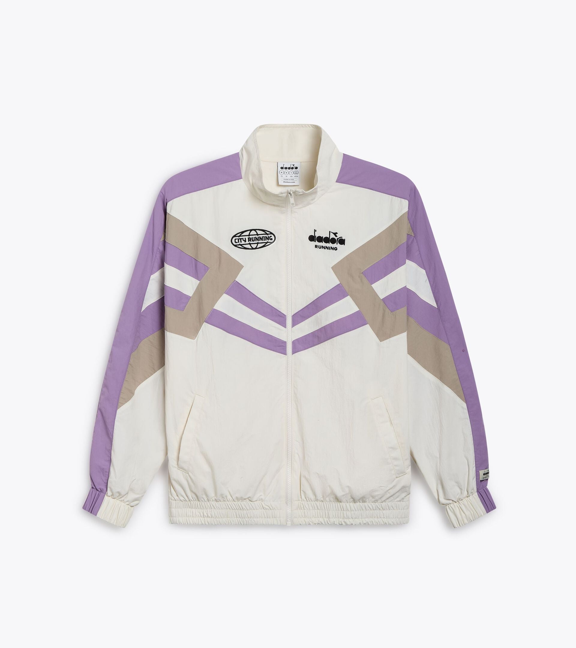 TRACK JACKET MILL CITY - gender neutral, urban design with logo, made in Italy, 100% Italian Lamintess polyamide, mesh lining.