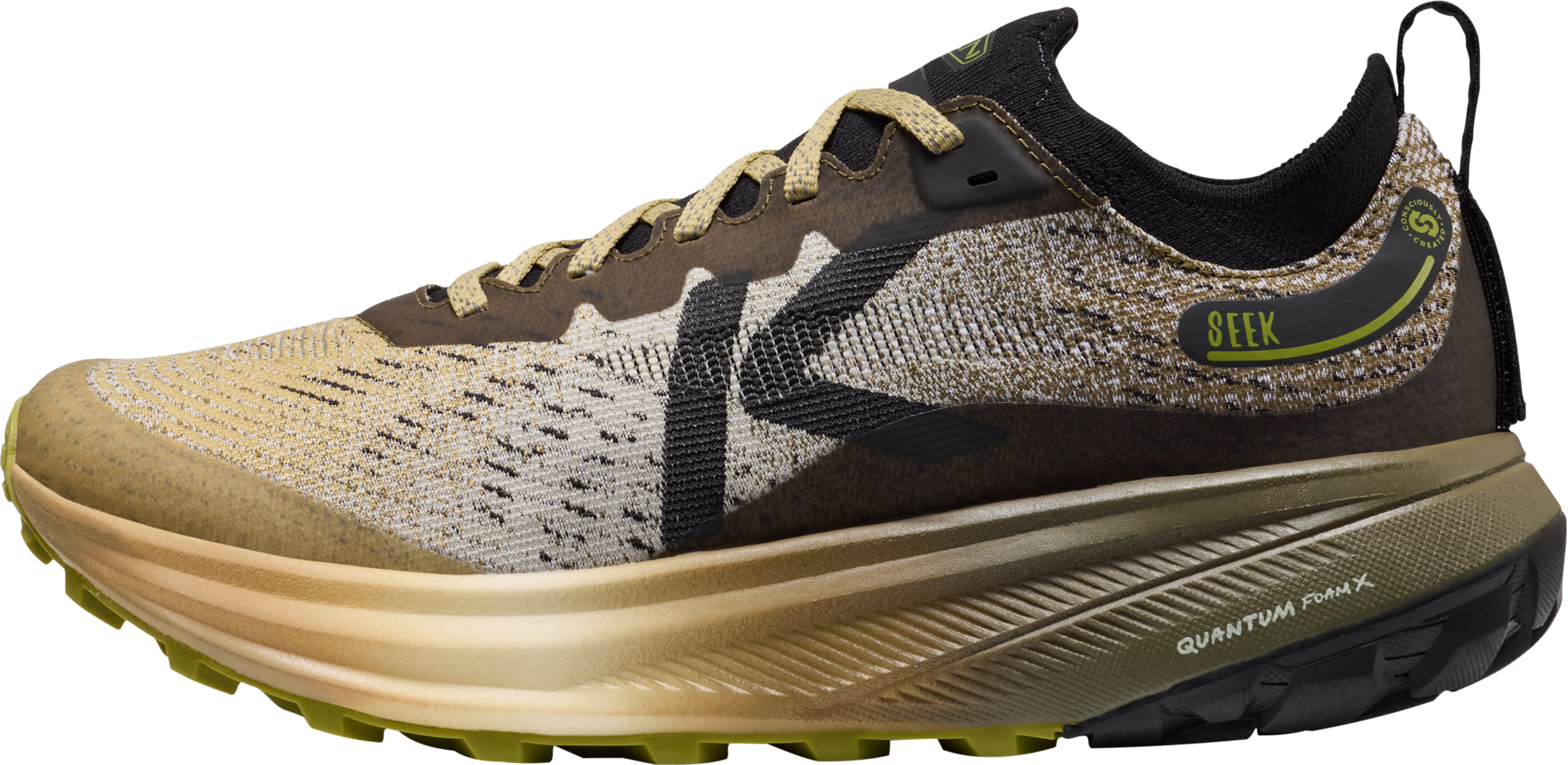 M Seek trail running shoes - dark olive/khaki