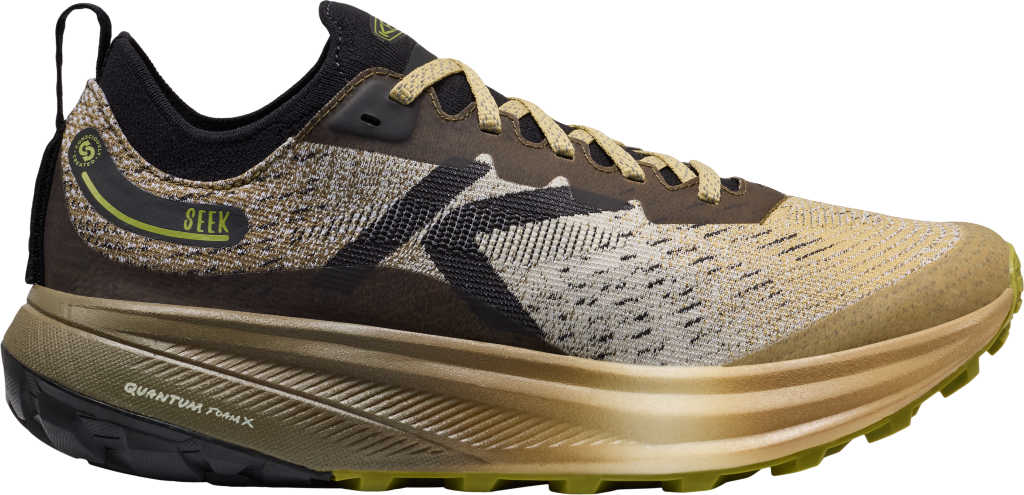 M Seek trail running shoes - dark olive/khaki