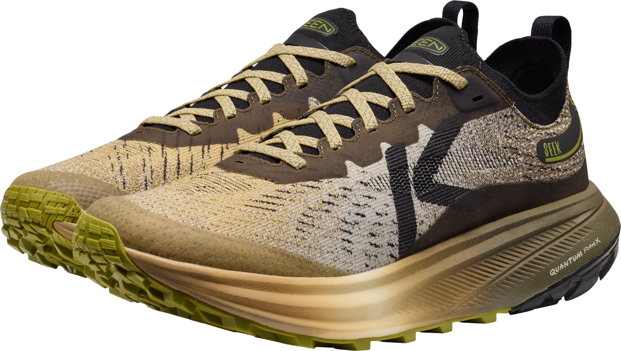 M Seek trail running shoes - dark olive/khaki