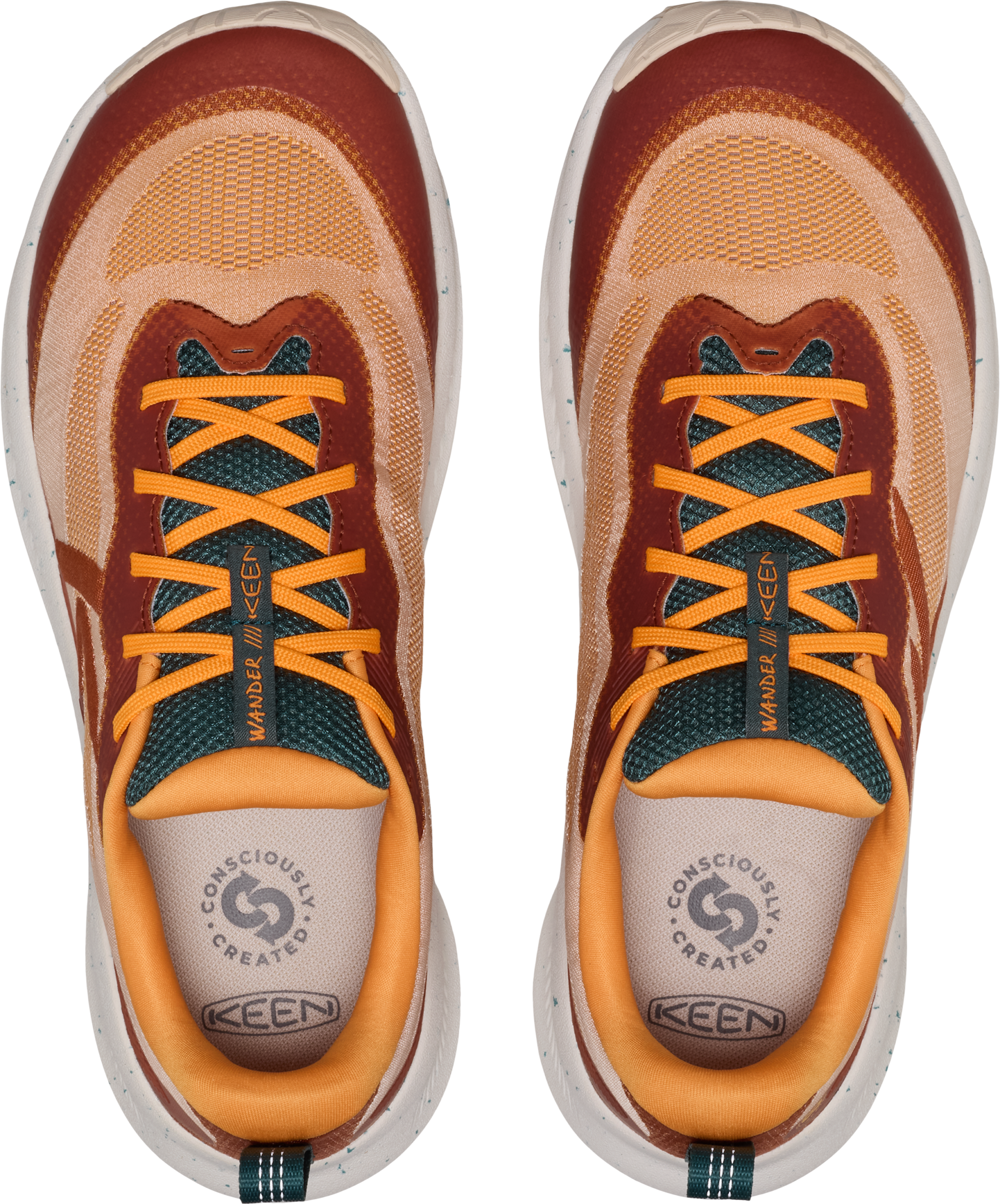 Wander trail running shoes - Fossil Orange/Carrot Curl