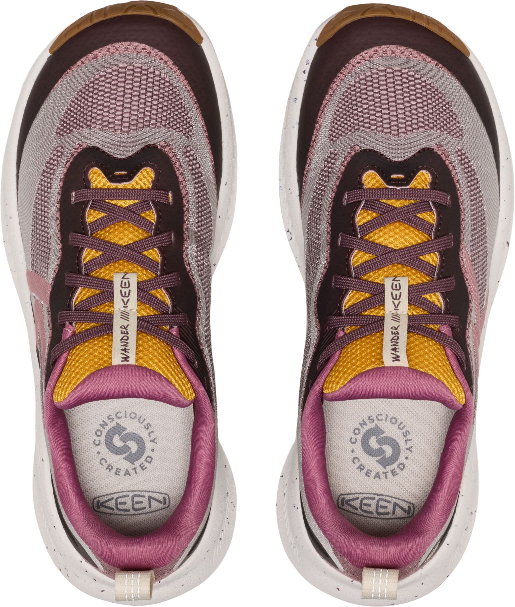 Wander trail running shoes - Huckleberry/Symphonic Sunset