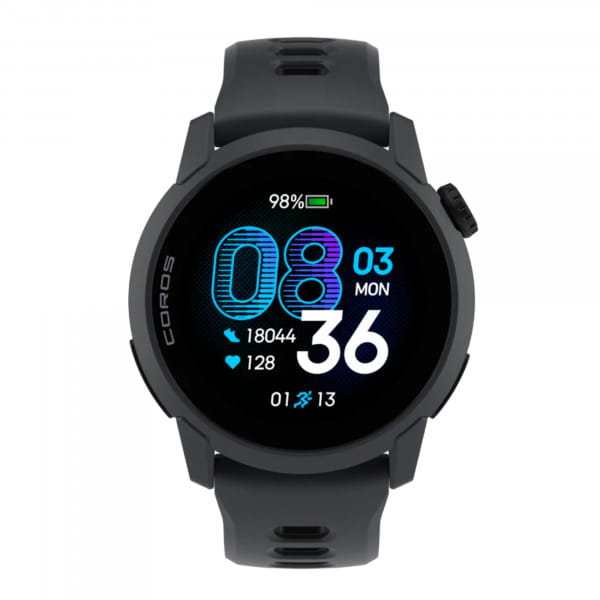 COROS PACE 4 GPS sports watch black with silicone strap - Black/Silicone