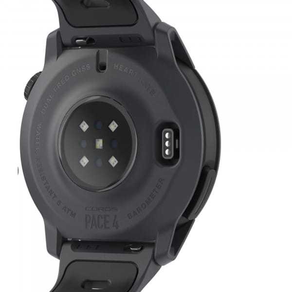 COROS PACE 4 GPS sports watch black with silicone strap - Black/Silicone