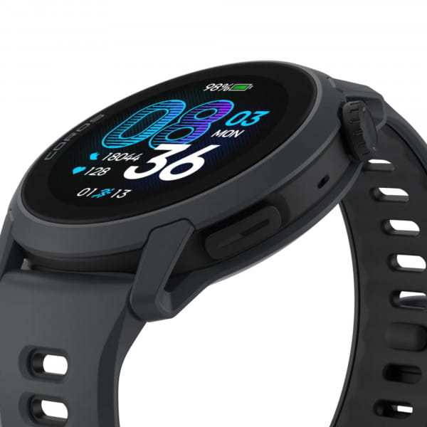 COROS PACE 4 GPS sports watch black with silicone strap - Black/Silicone
