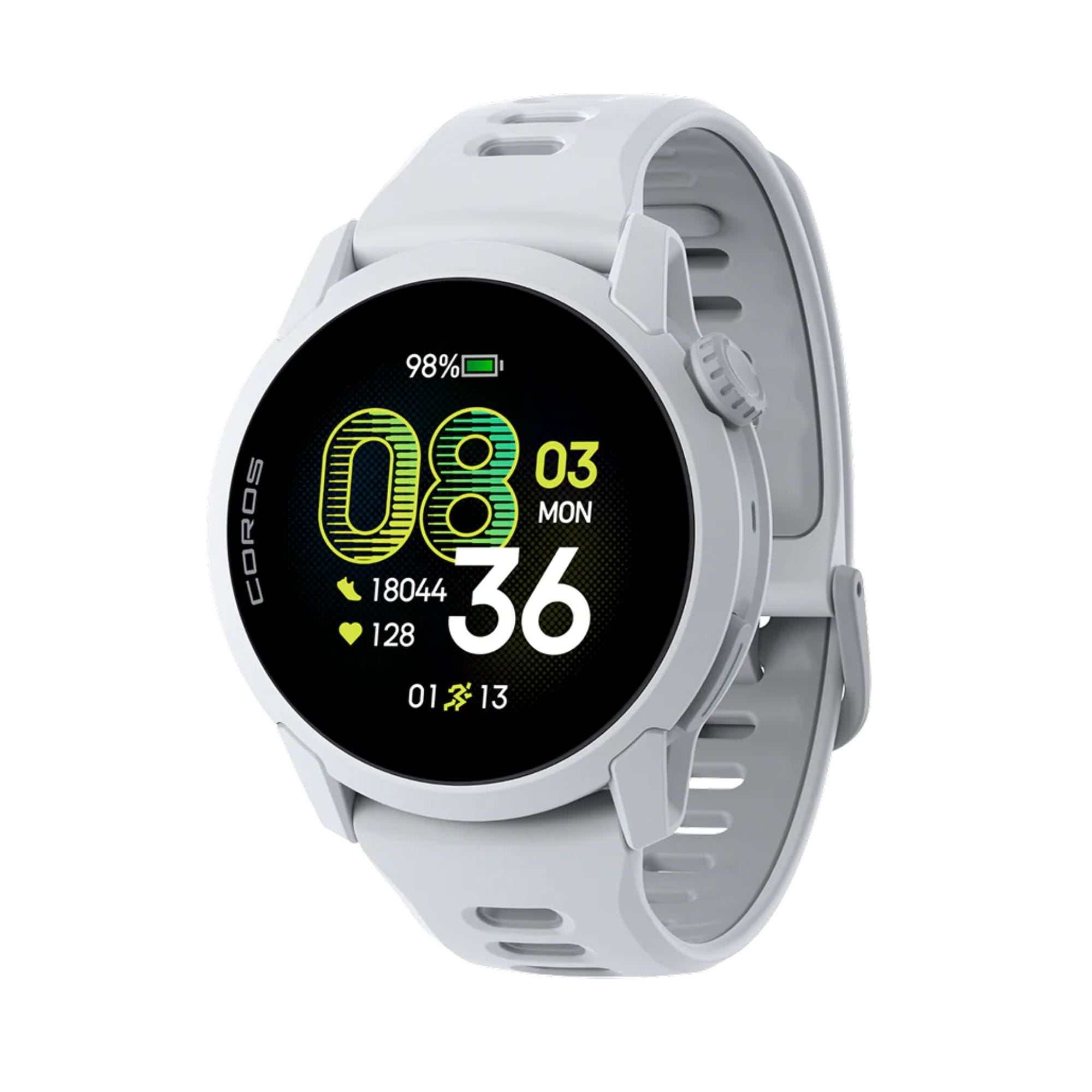 COROS PACE 4 GPS sports watch with Silicone strap - White/Silicone