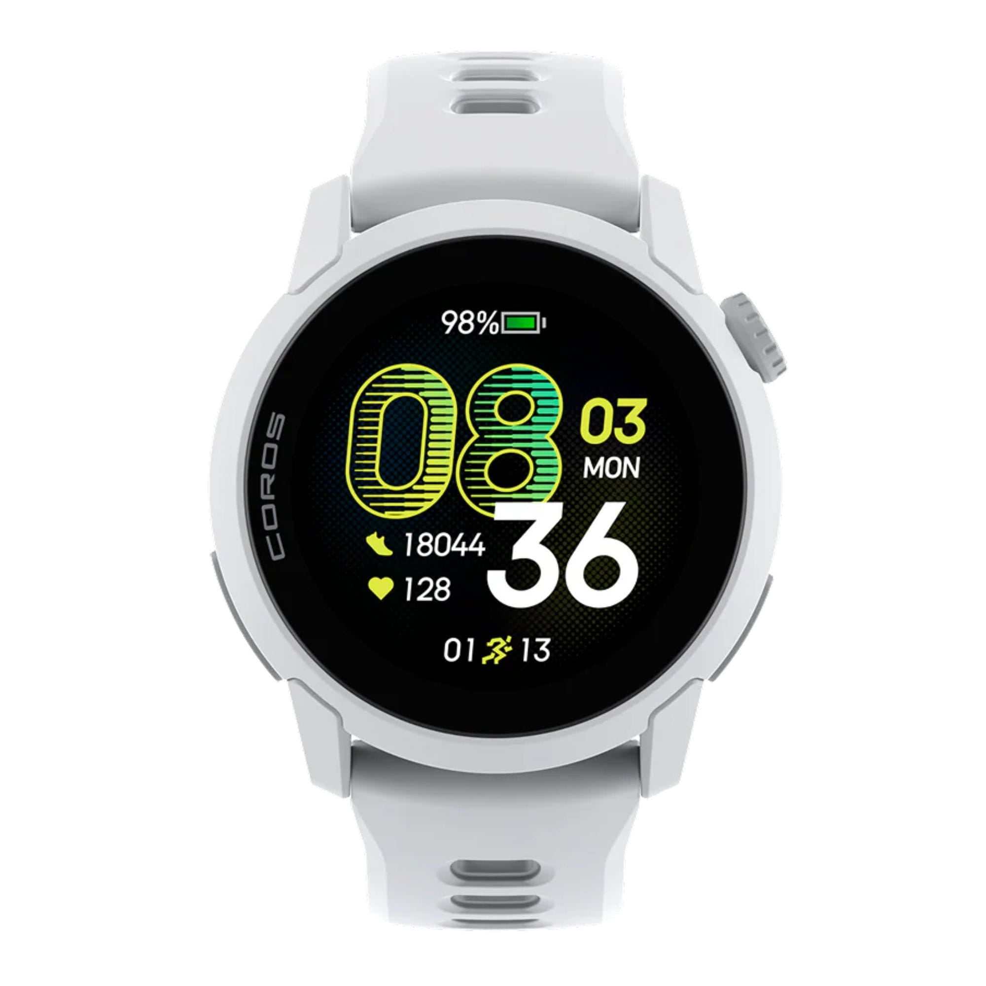 COROS PACE 4 GPS sports watch with Silicone strap - White/Silicone