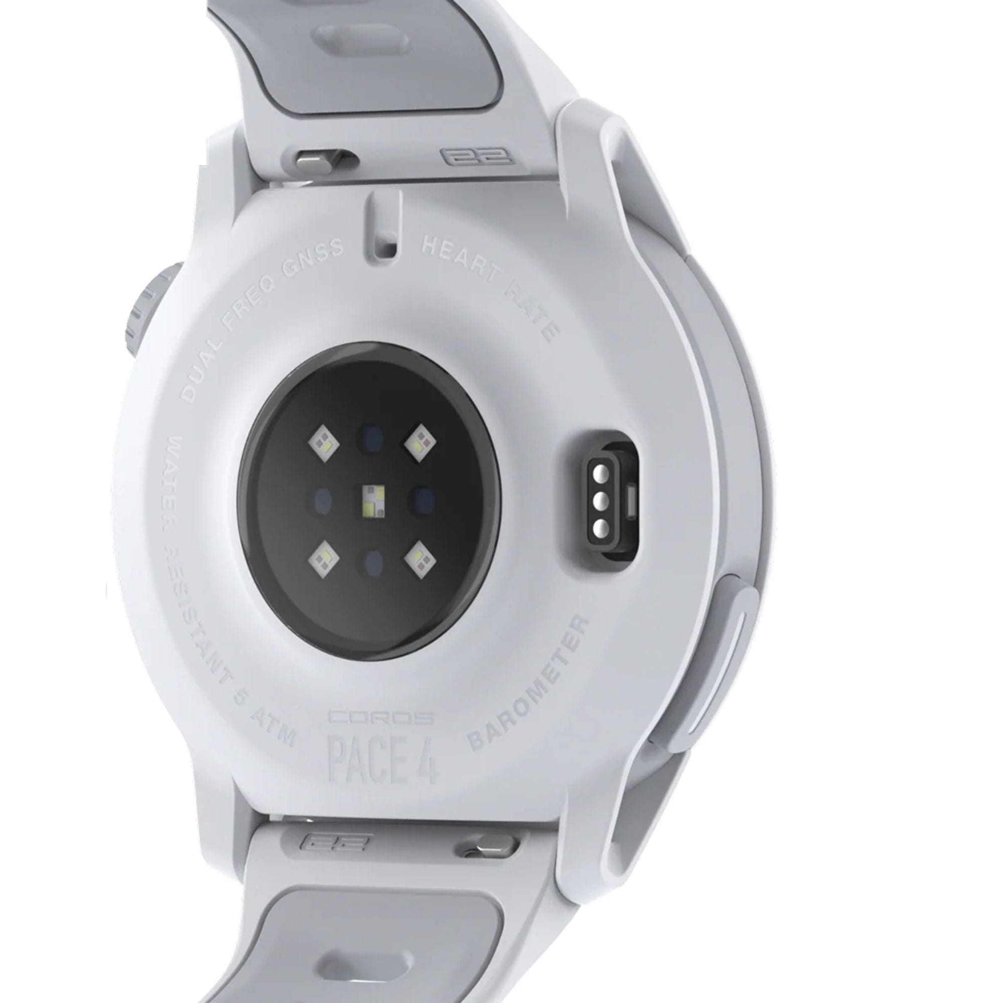 COROS PACE 4 GPS sports watch with Silicone strap - White/Silicone