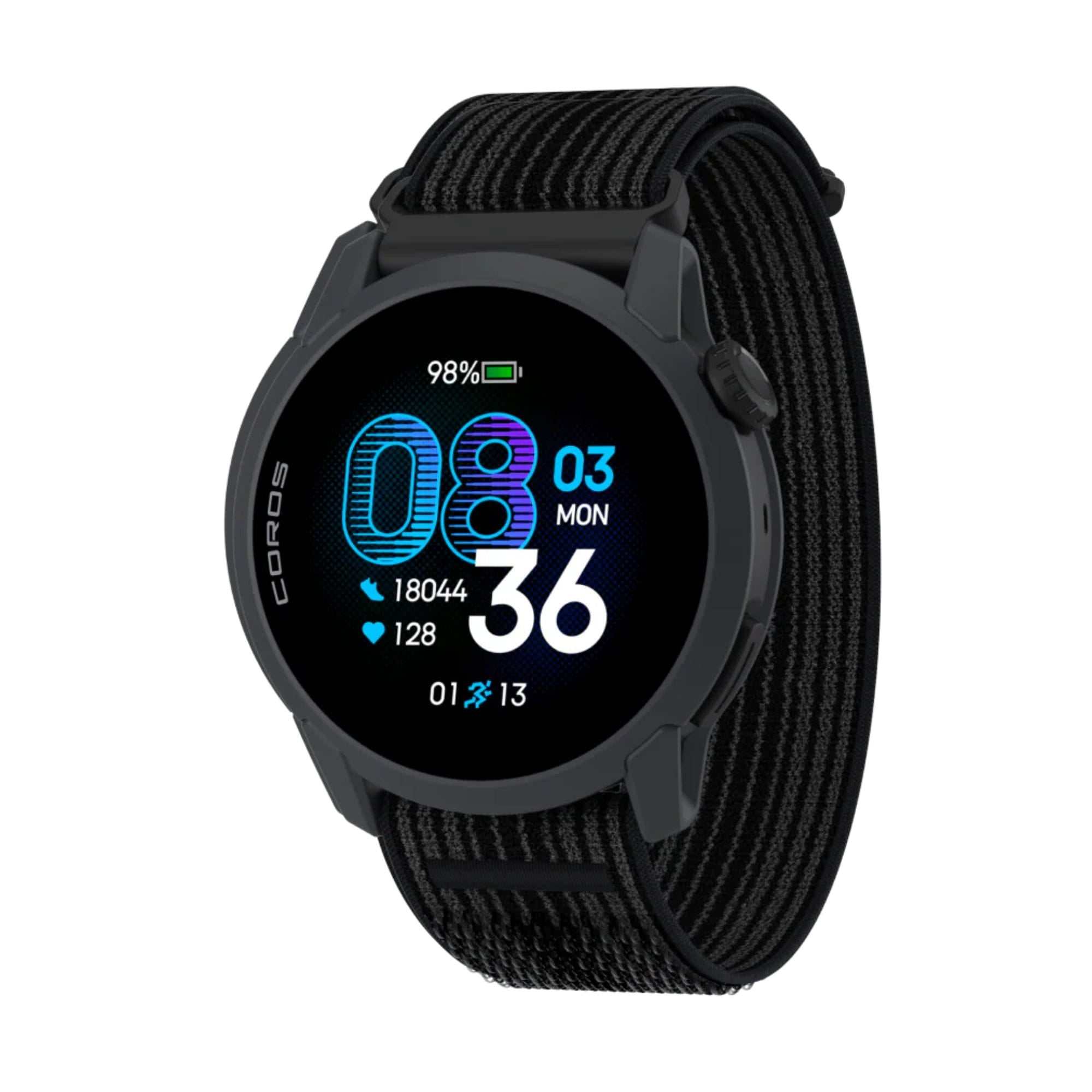 COROS PACE 4 GPS sports watch with nylon strap - Black/Nylon