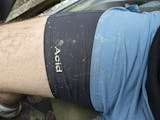Men's 2-in-1 Shadow Taupe shorts with lightweight shell and compression inner made from recycled polyester