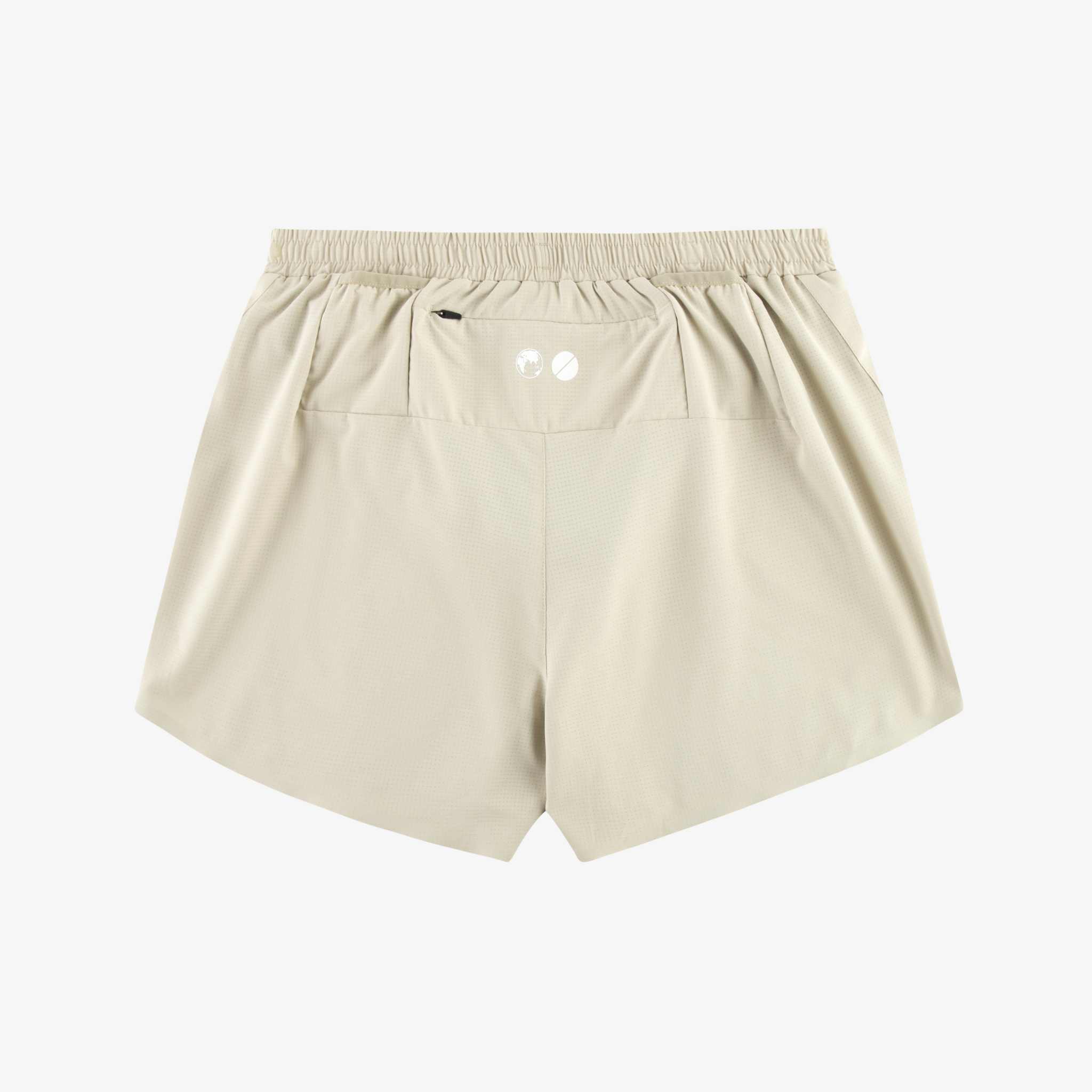 Aeria Fortis 4" Race Shorts Beige