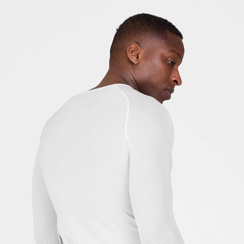 Mesh Base Layer Long Sleeve in lightweight breathable fabric for moisture-wicking and movement support