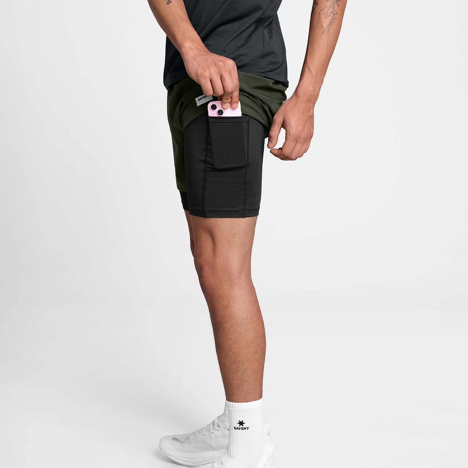 2 IN 1 PACE SHORTS 5''