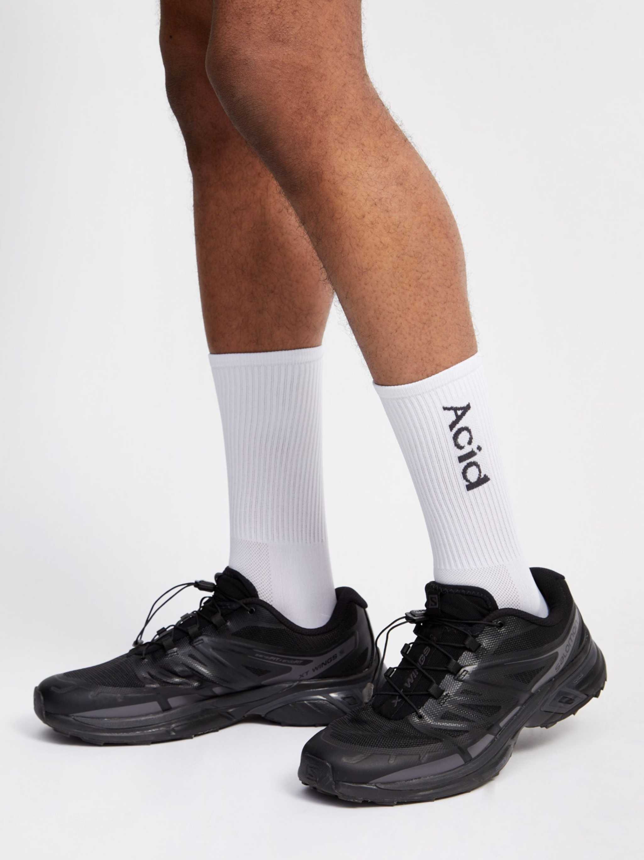 Logo Socks - White