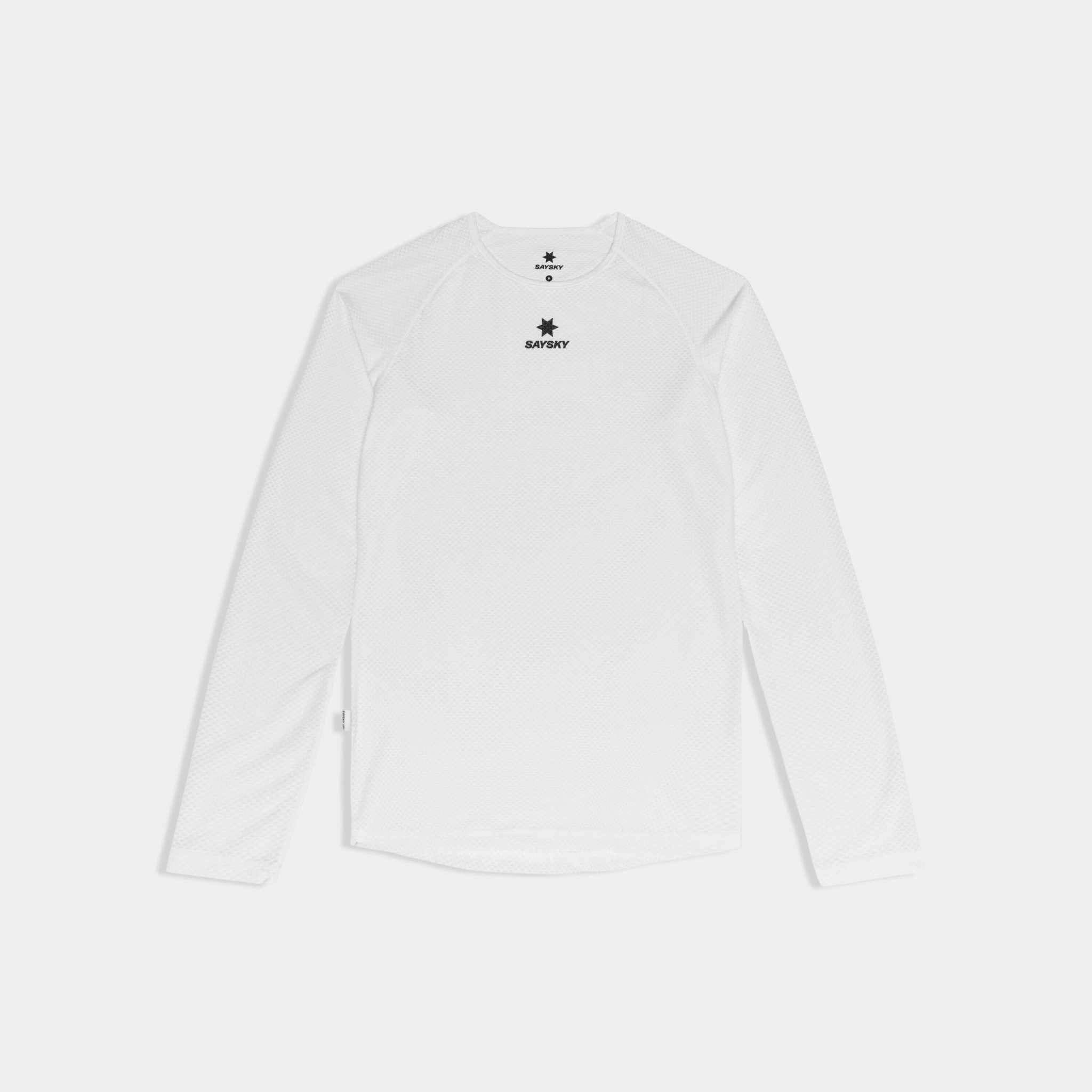 Lightweight mesh base layer long sleeve shirt for performance and moisture-wicking
