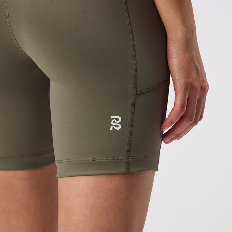 Stamina™ 7" Women's Compression Shorts - Fatigue