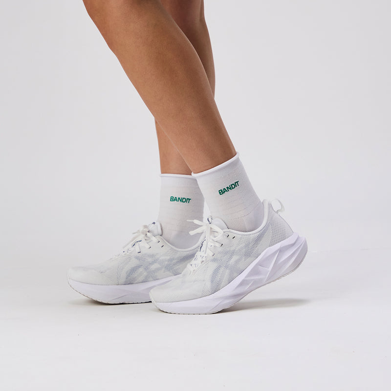 Grid Knit™ Socks - White with Gulfstream - 2 Pack