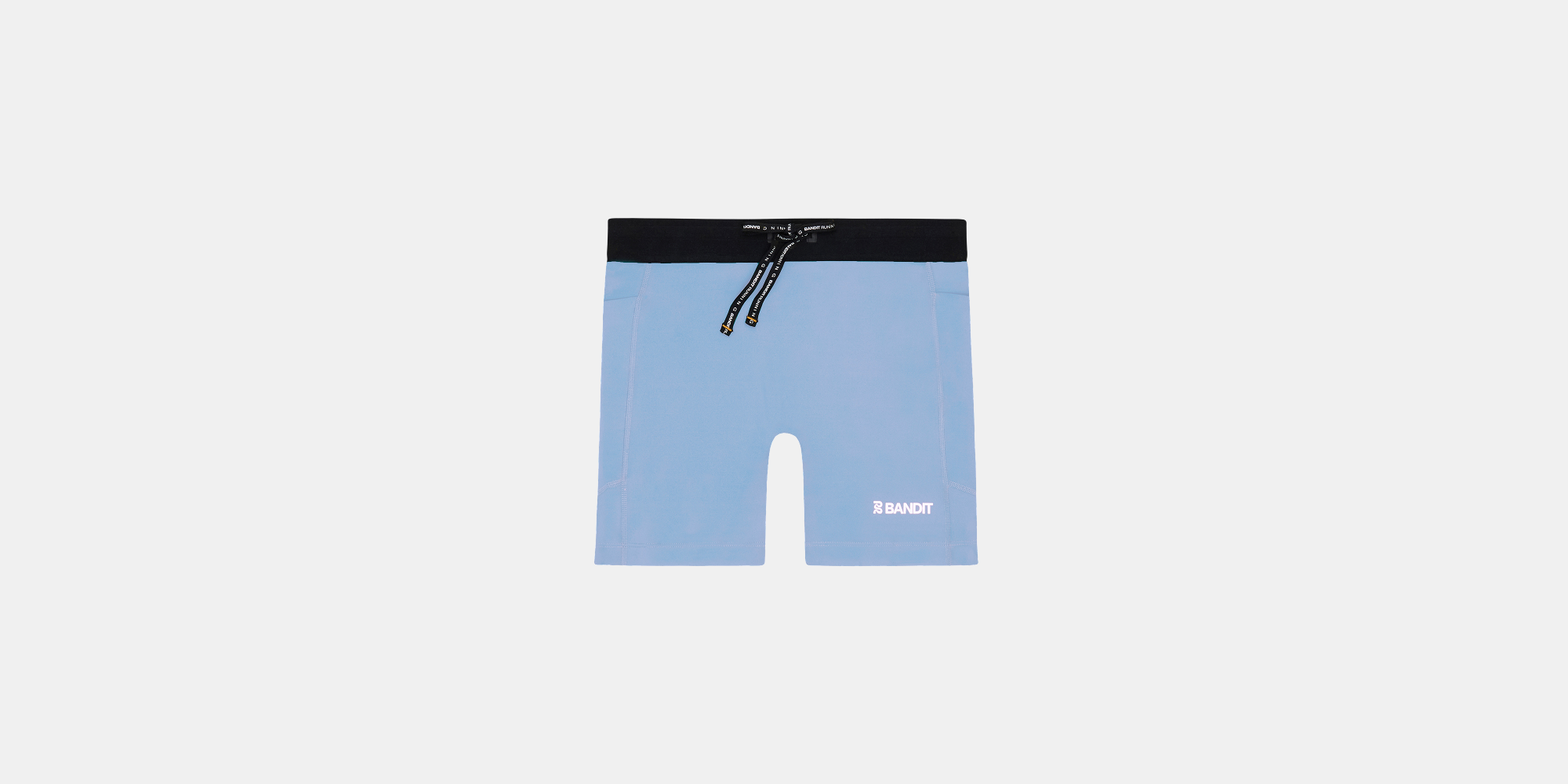 Breeze Blue Stamina™ 5" Compression shorts with pocketing system and anti-chafe waistband.