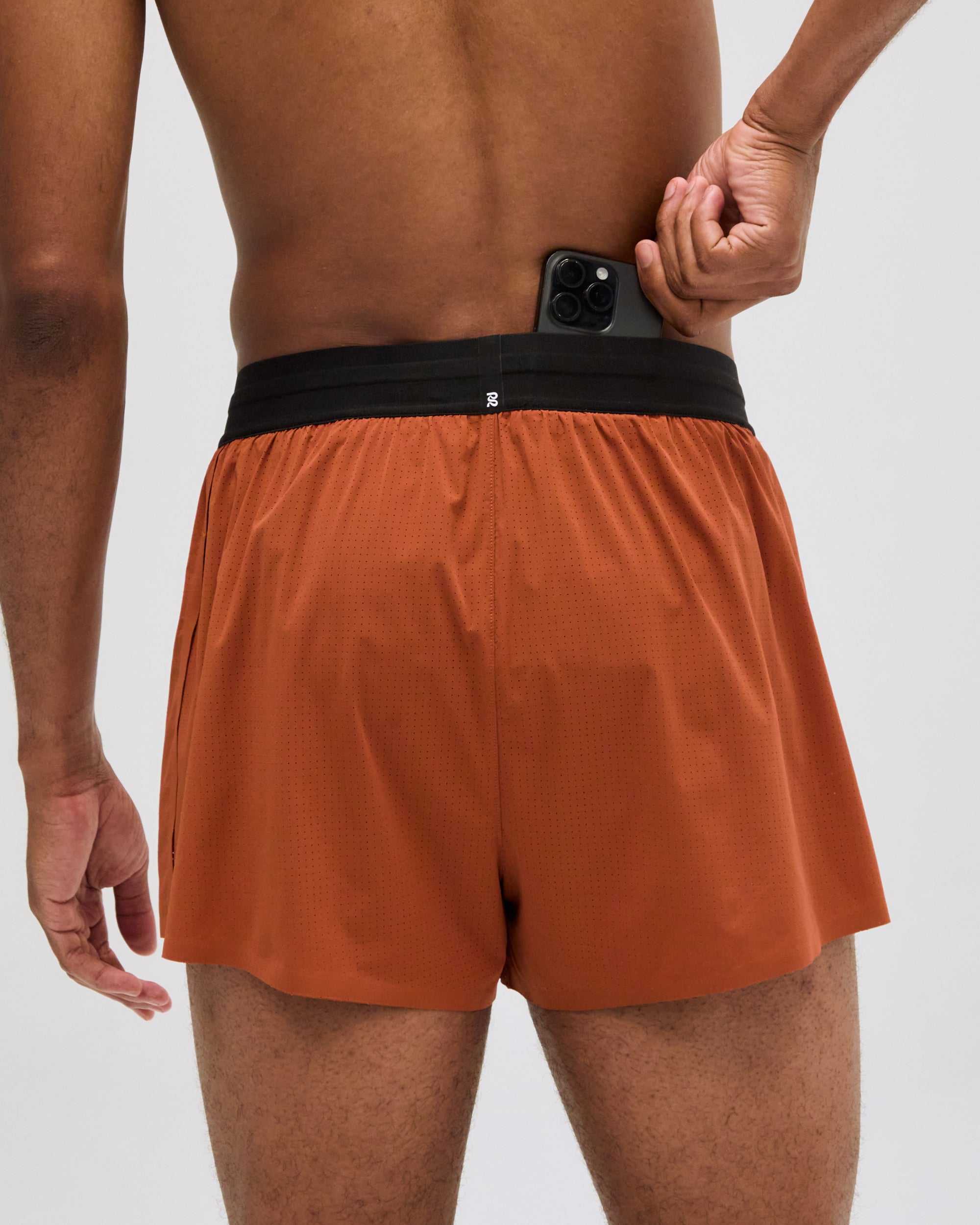 Men's Vento™ 3" Split Short - Rust