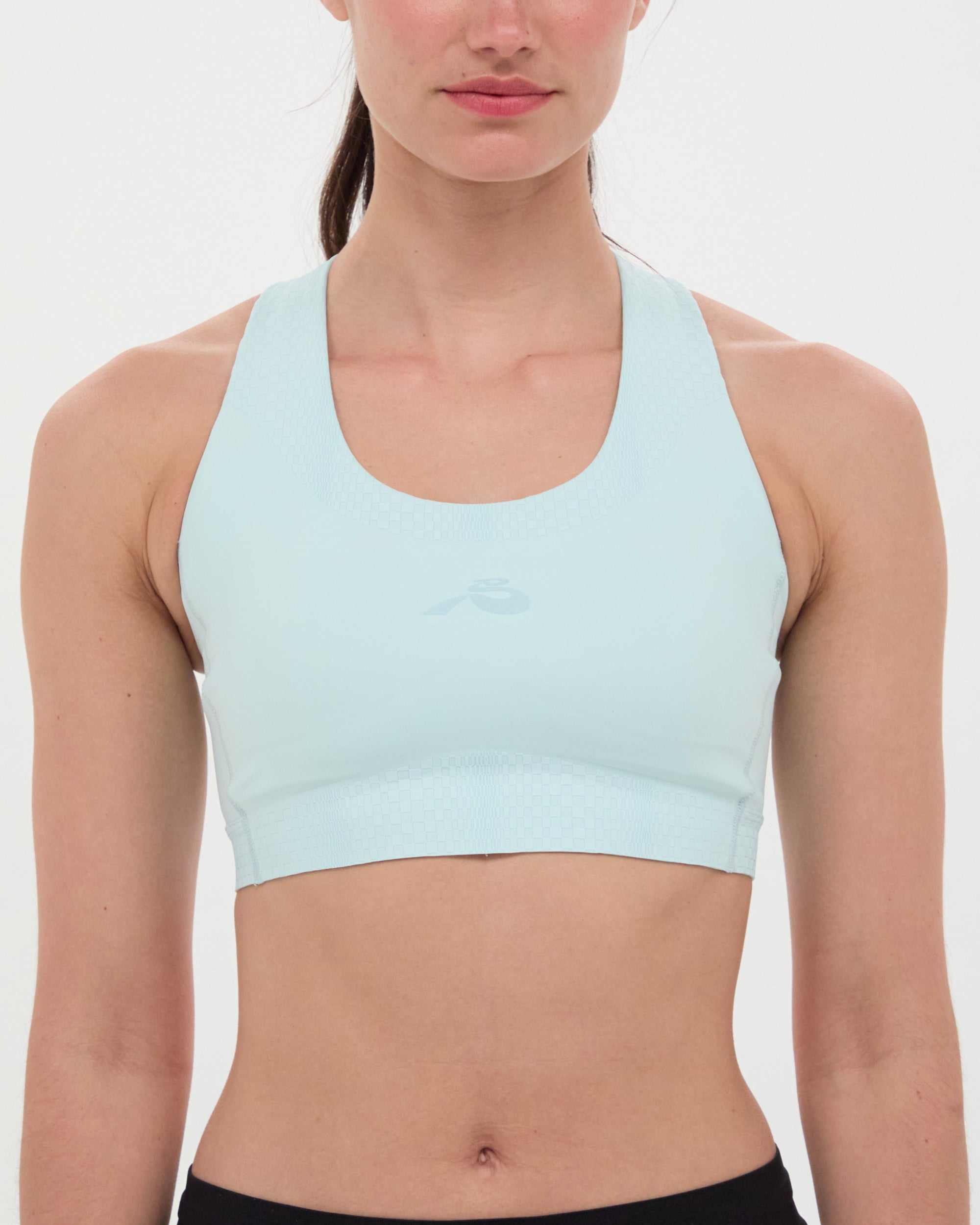 Stamina™ Scoop Neck Run Bra - Minty Blue