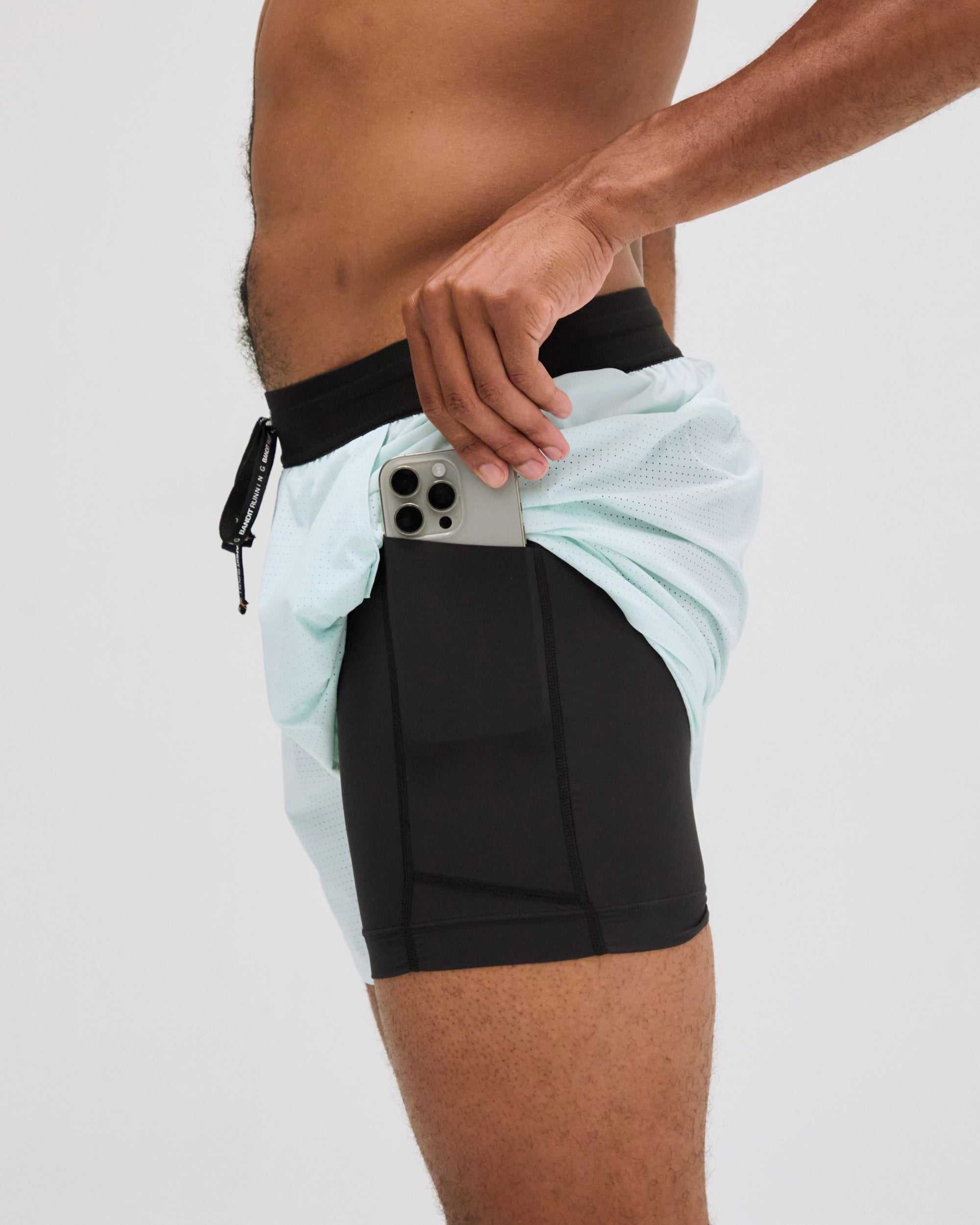 Men's Vento™ 3" Split Short - Minty Blue