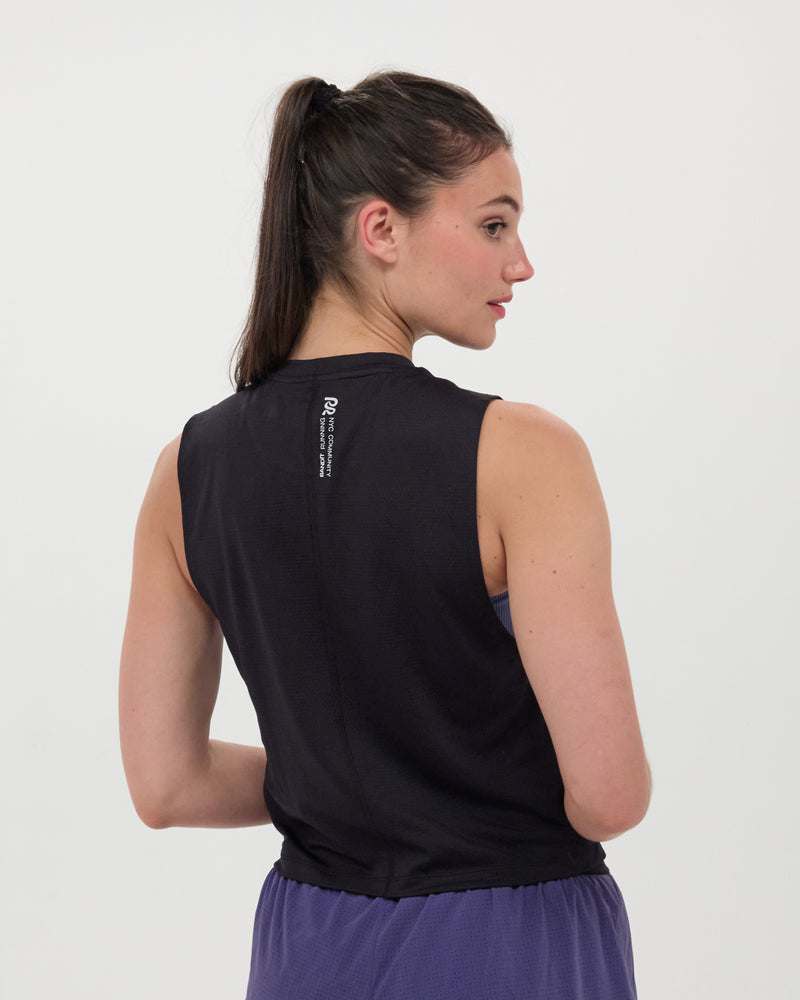 Women's Micromesh™ Run Tank - Black
