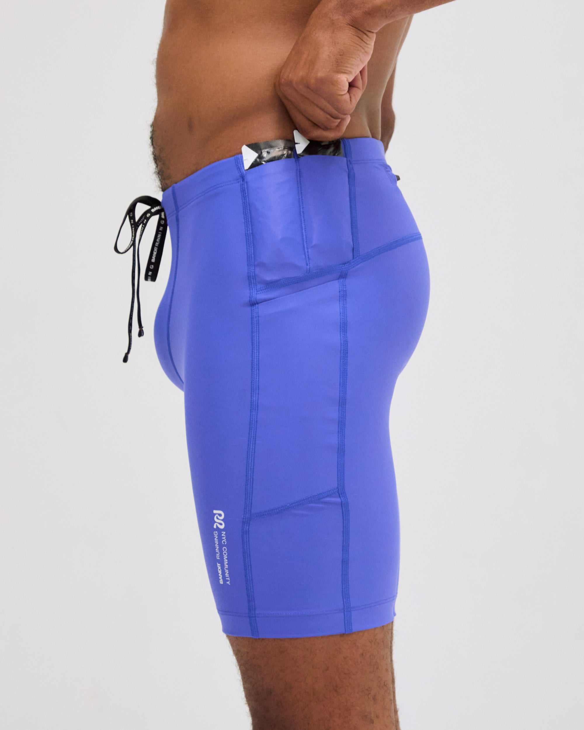 Superbeam™ 7 Pocket Half Tights - Deep Peri Blue