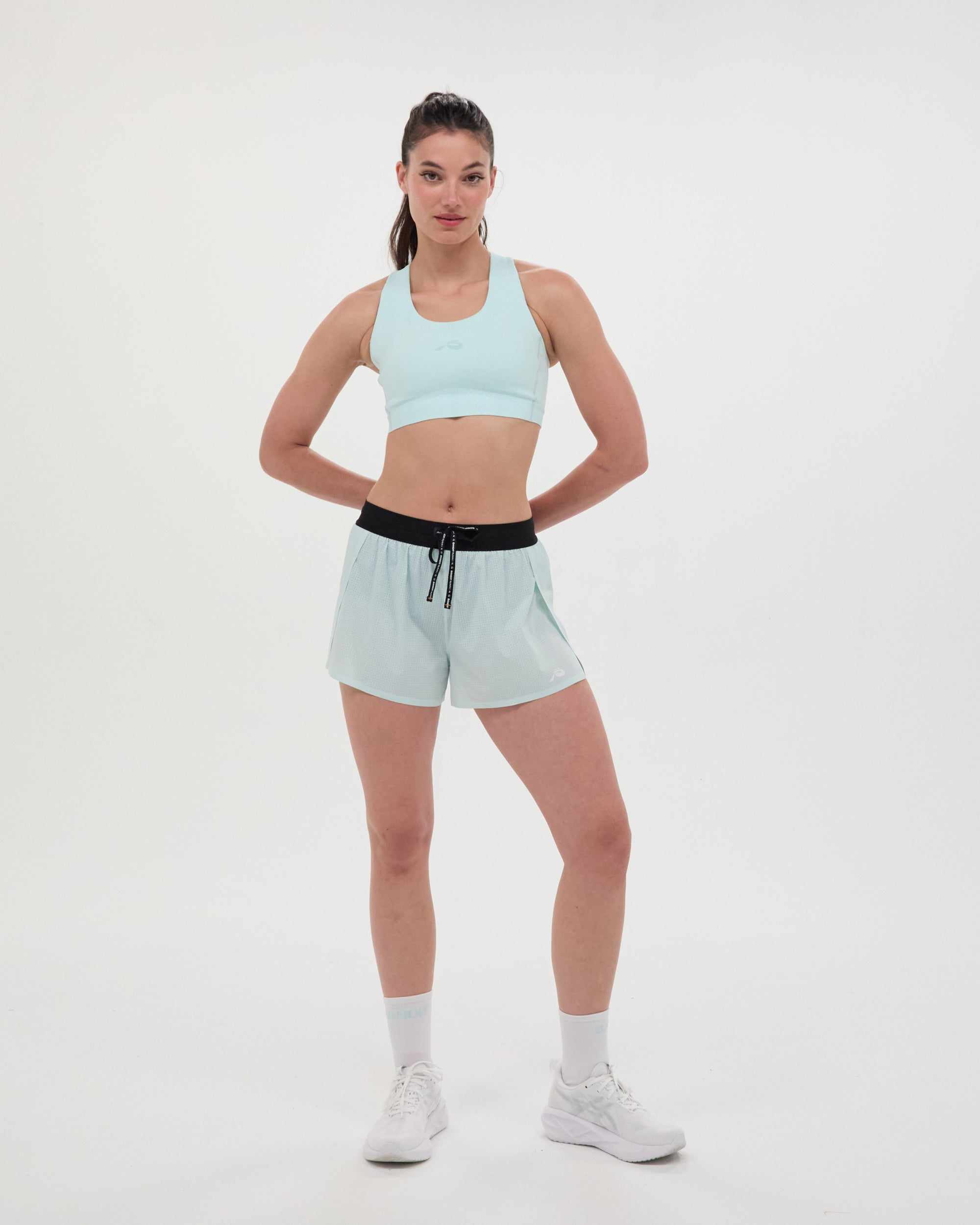 Stamina™ Scoop Neck Run Bra - Minty Blue