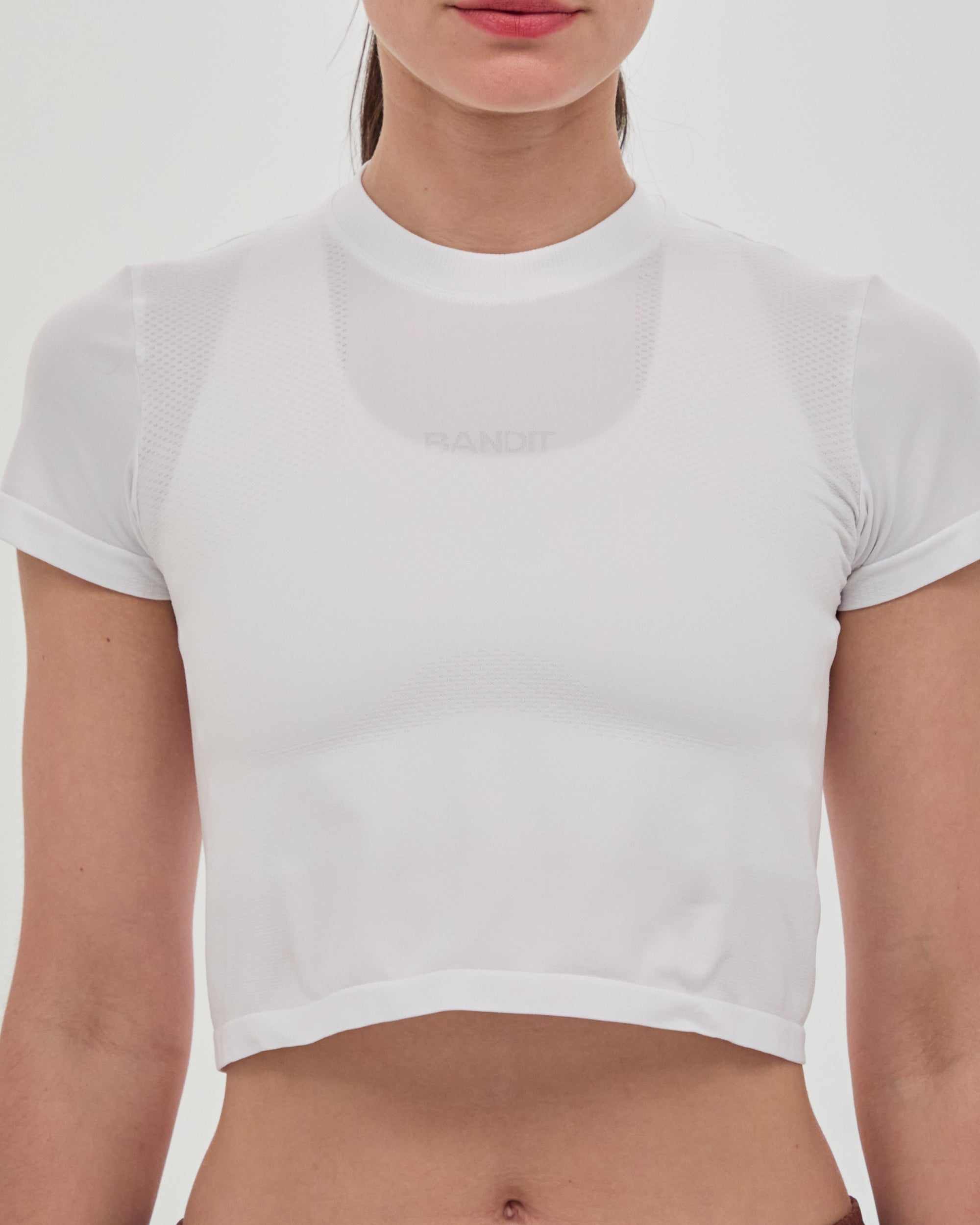 Women's Mercury Seamless™ Crop Tee - White