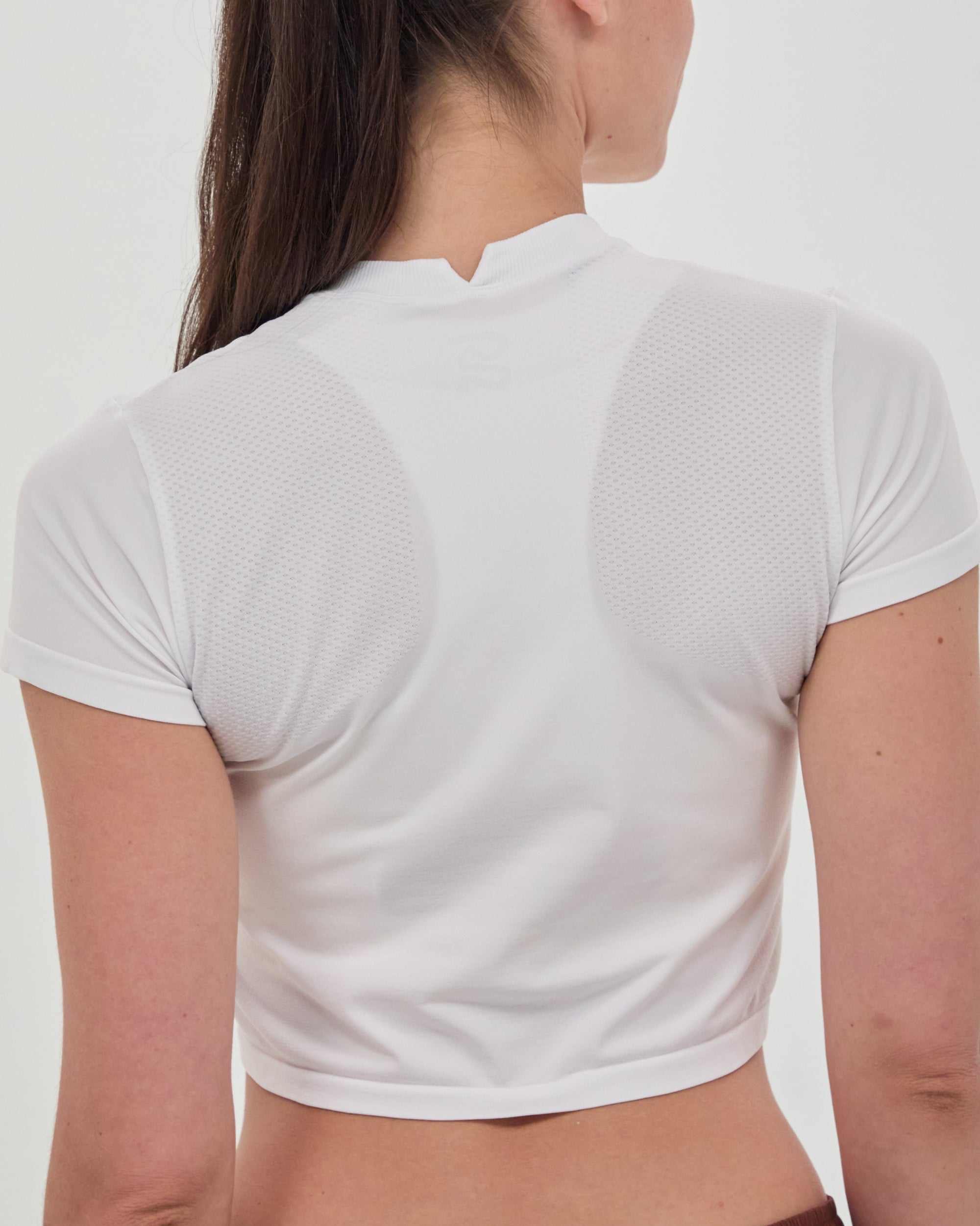 Women's Mercury Seamless™ Crop Tee - White