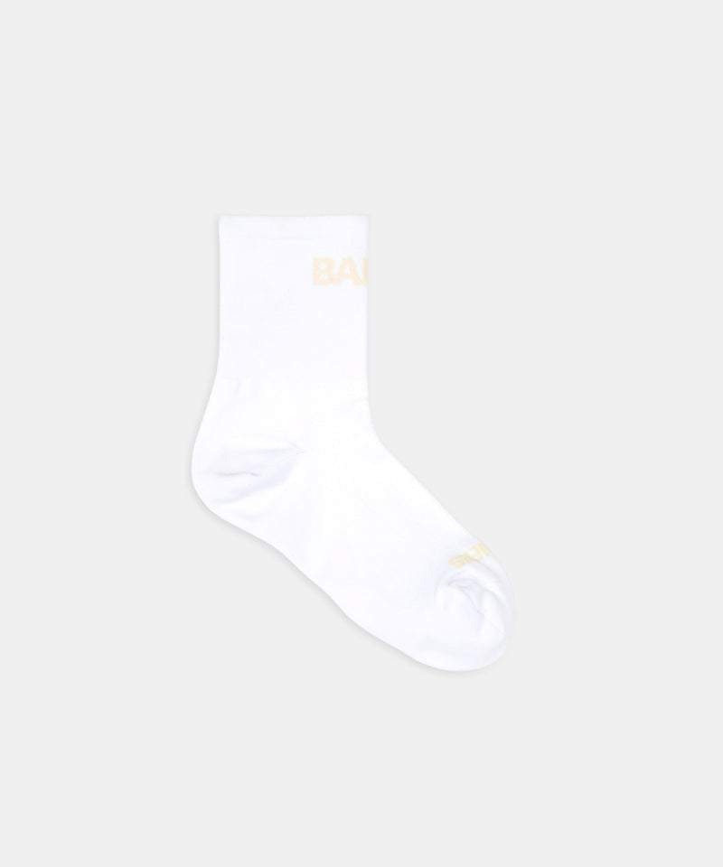 Lite Run™ Socks - White with Cocoa (2 Pack)