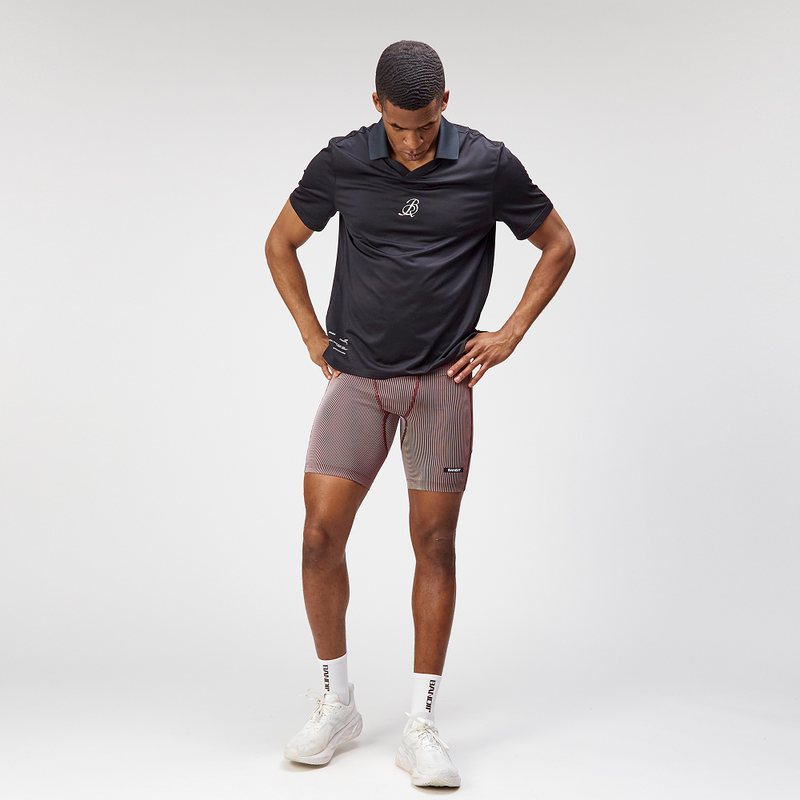 NanoMesh™ Collared Performance Tee - Black