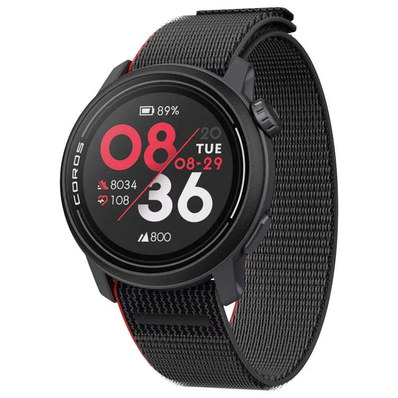 COROS PACE 3 - BLACK Nylon GPS sports watch with nylon strap and advanced features.