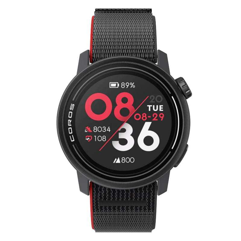COROS PACE 3 - BLACK Nylon sports watch with heart rate monitor and navigation tools.