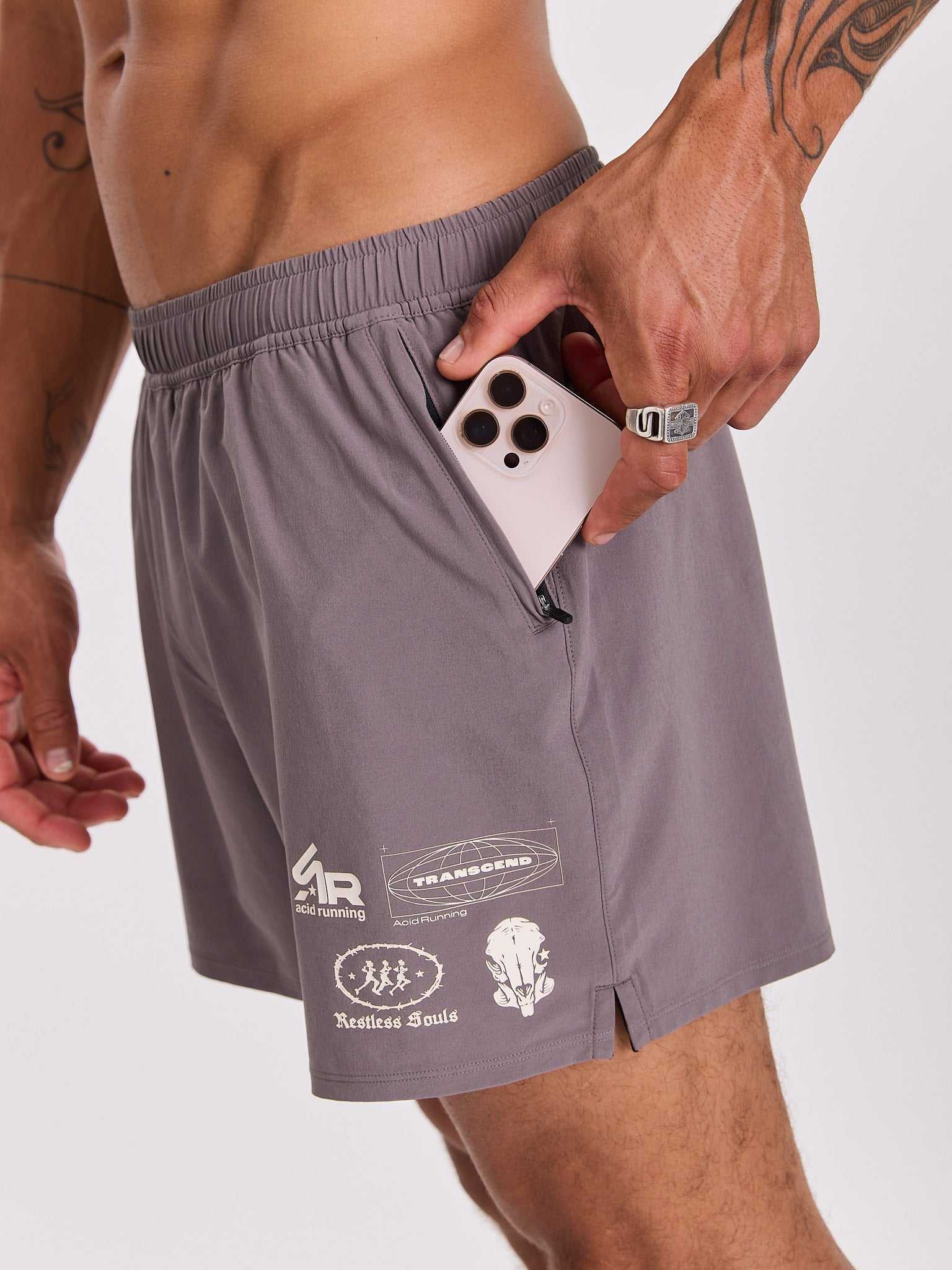 Men's Race Unit Shorts - Shadow Taupe