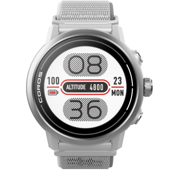COROS APEX 2 grey GPS outdoor watch with sapphire screen and titanium bezel.