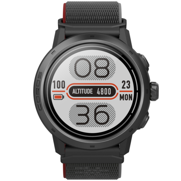 COROS APEX 2 PRO - BLACK GPS outdoor watch with sapphire screen and titanium bezel.