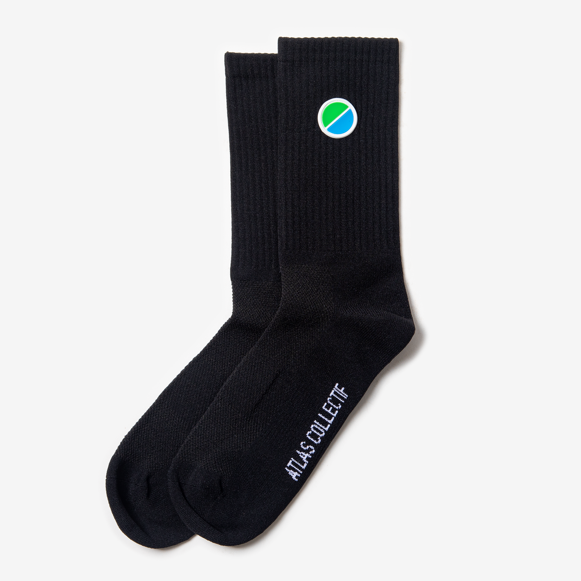 Black V3 Core Performance Socks by ACRC, designed for running and gym use.