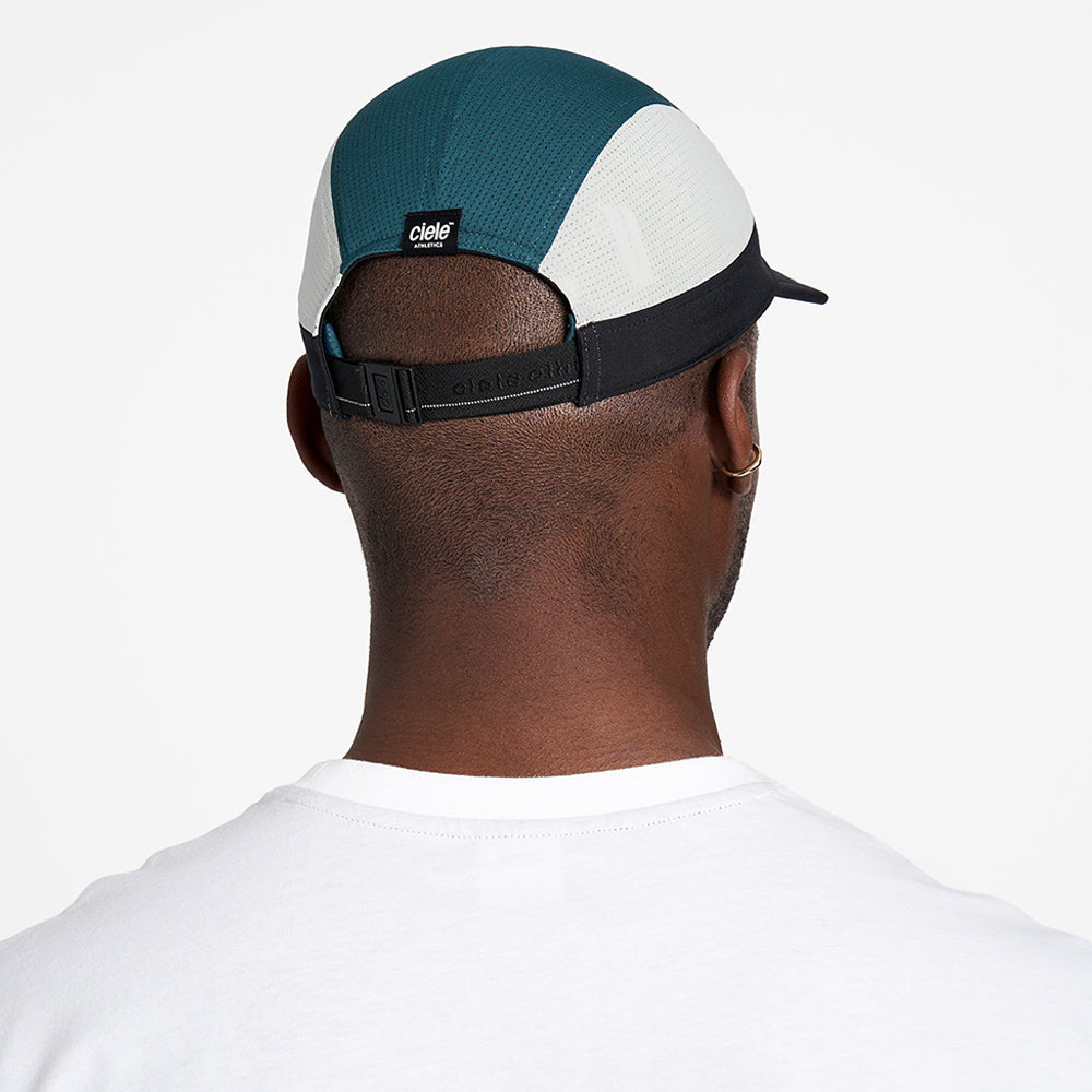 ALZCap - Horizon - Indifar cap; breathable mesh, adjustable fit, reflective details.