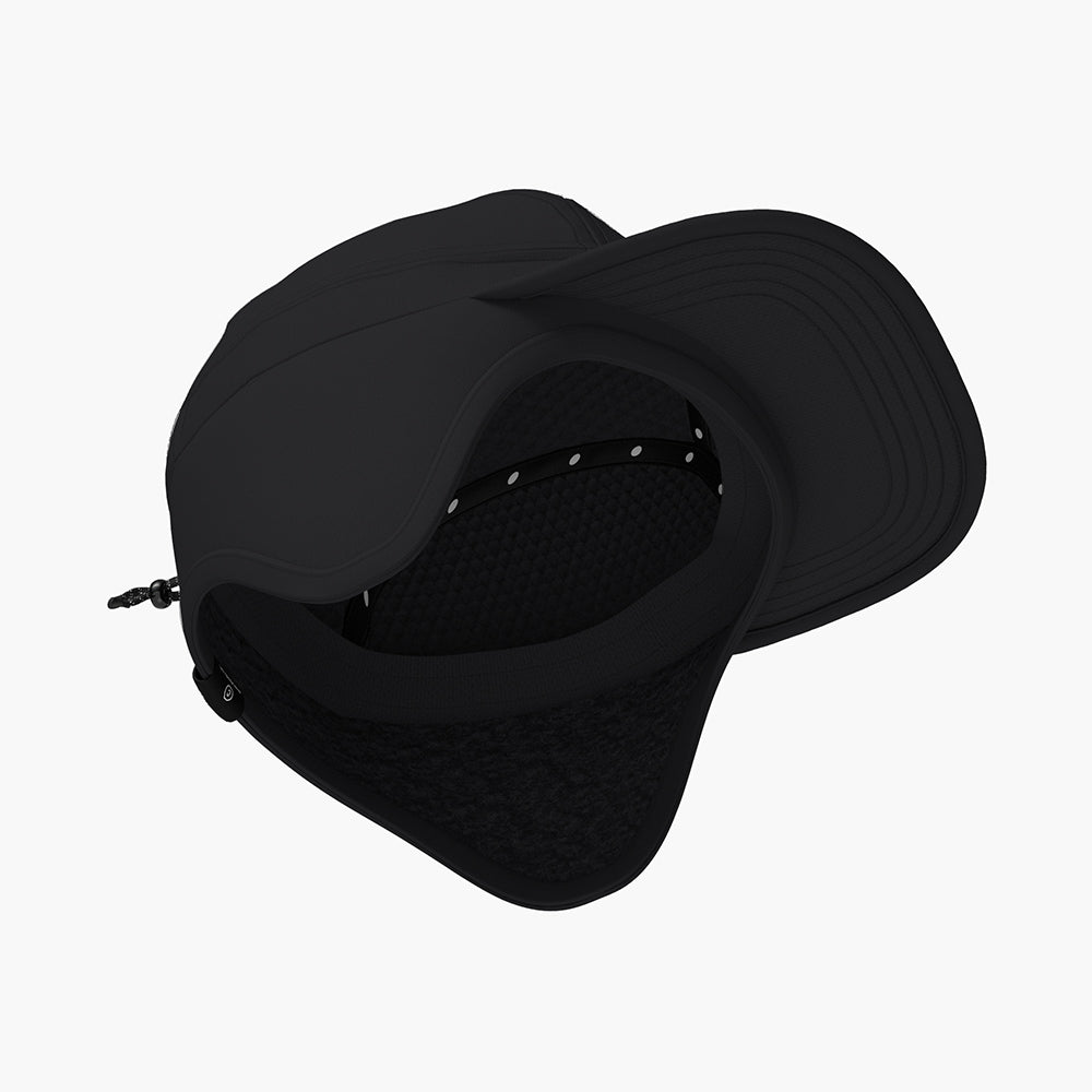 Iconic Athletics CWGOCap in Shadowcast with merino ear protection and COOLmatic fabric.