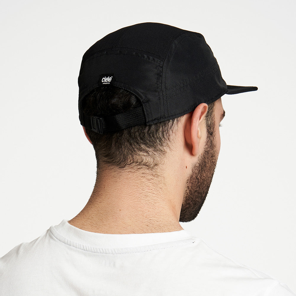 GOCap - Athletics - Shadowcast cap featuring recycled material, black design, and reflective detailing.