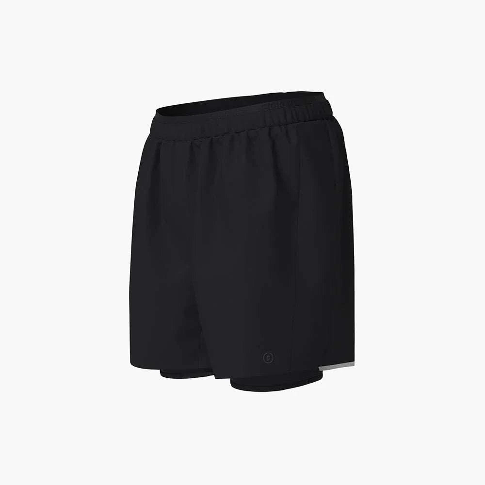 M DLYShort 5" Long Brief in Shadowcast color with reflective, sun protection, wicking, cooling features, and hidden pockets.