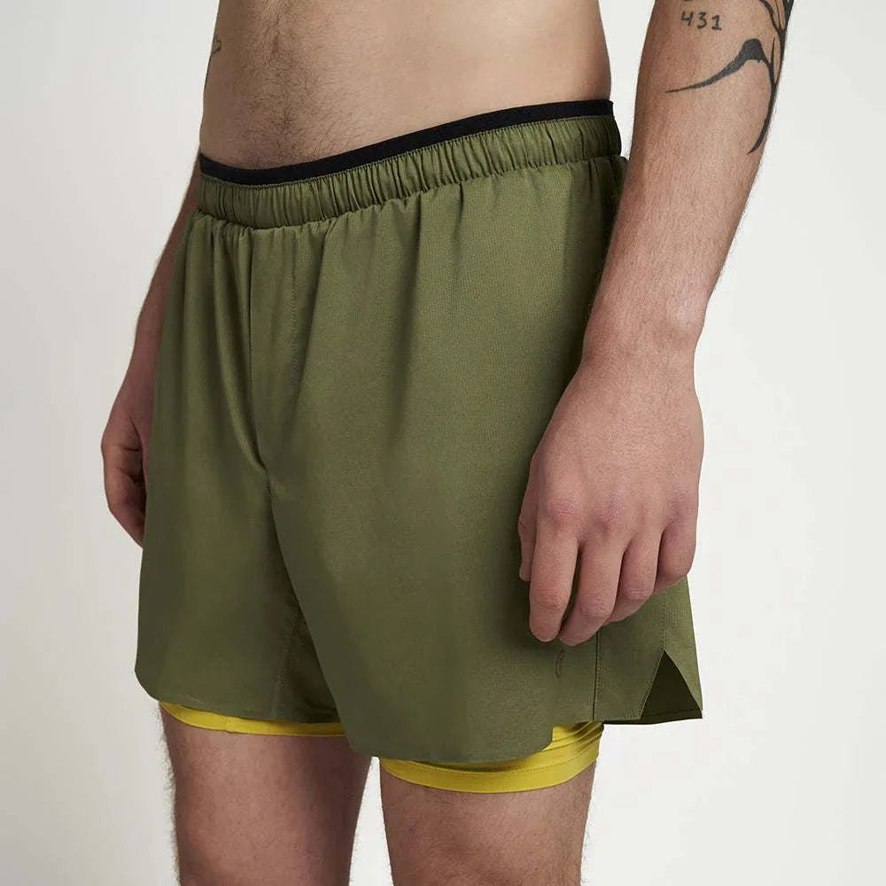 M DLYShort 5" long brief, reflective, sun protection, wicking, cooling fabric, with pockets and no-chafe liner.