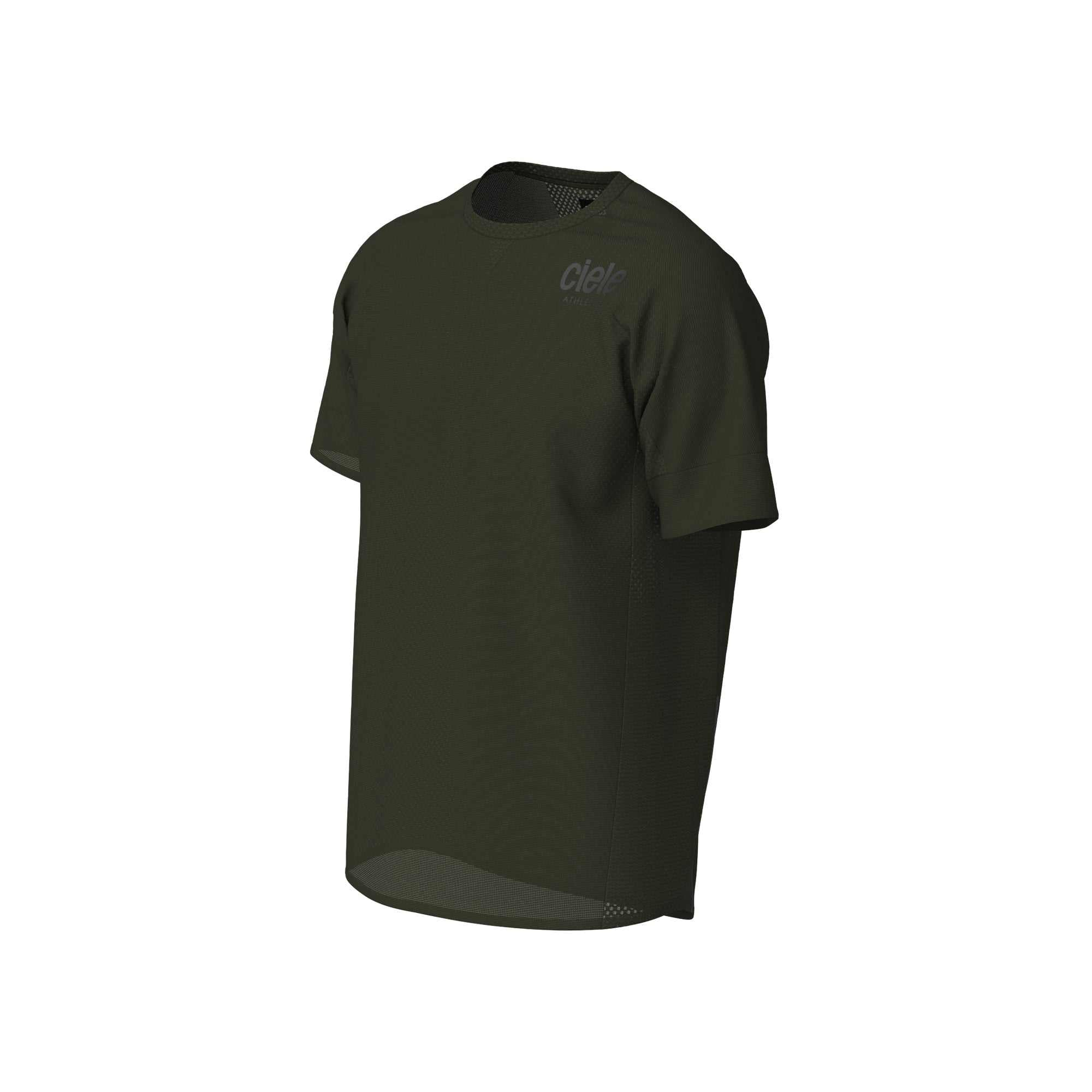 M RCDTShirt - Elite - Raven, reflective and machine washable, with wicking and temperature control features.