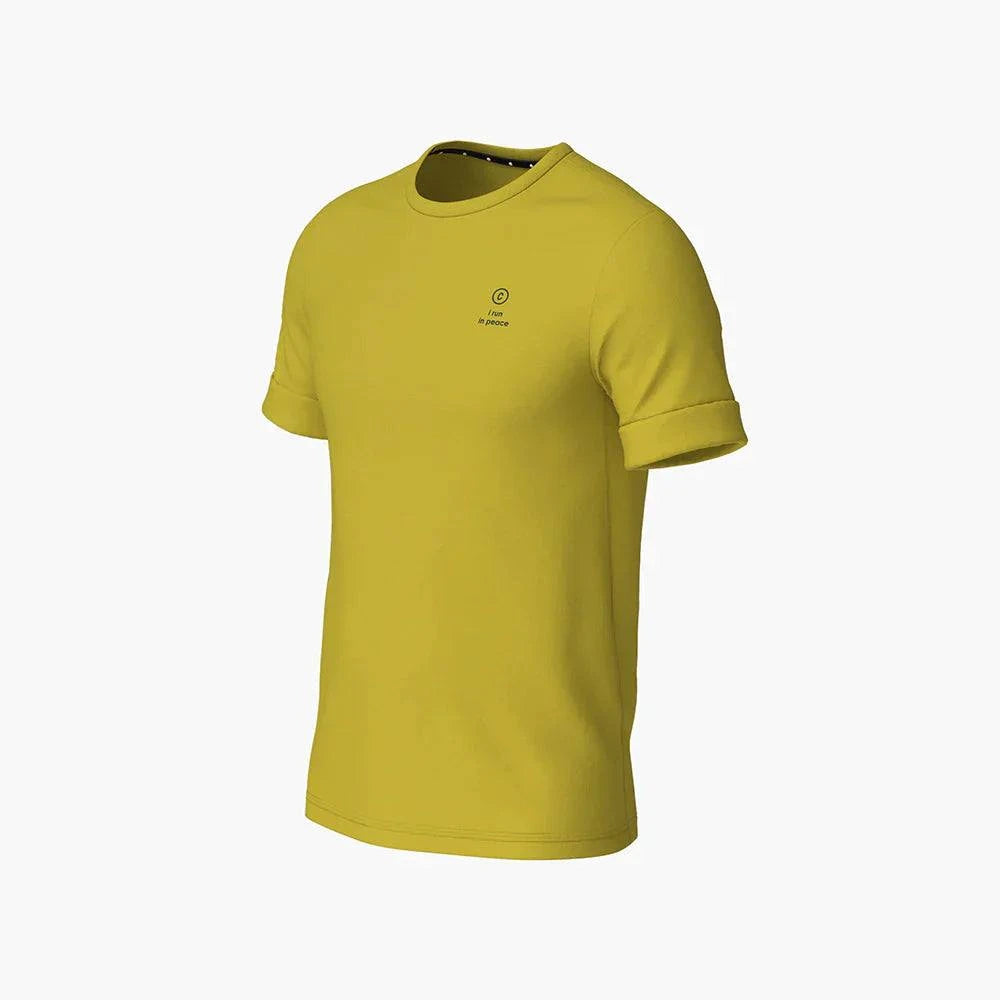 NSBTShirt - Peace Please Llyndigo, yellow reflective cooling t-shirt with antimicrobial features.