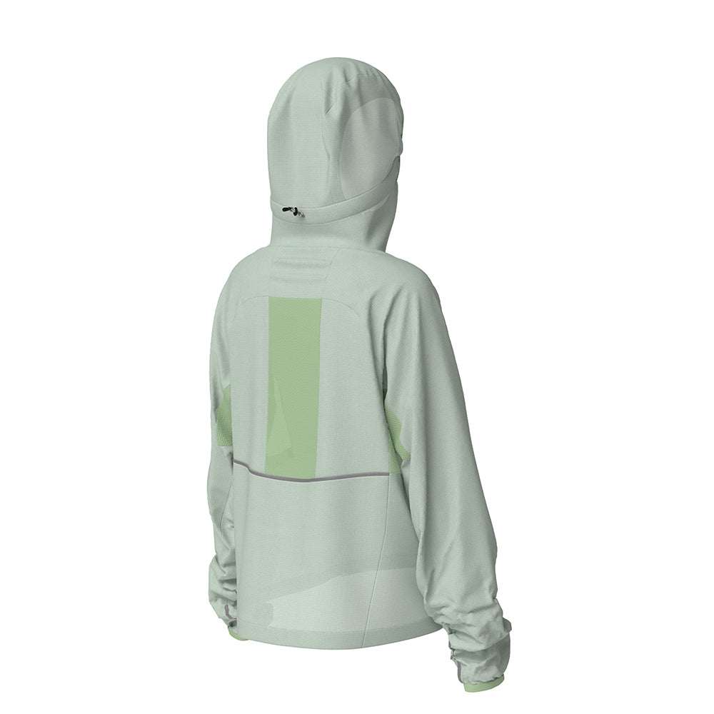 Lightweight VNTJacket - Mynyd with hood, wind-resistant, reflective detailing.