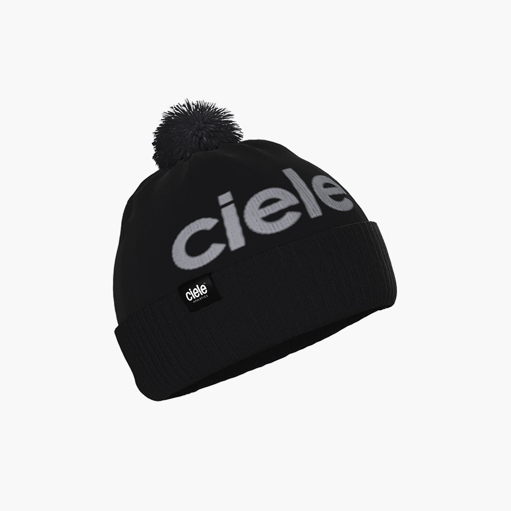 CLXCBeanie - Century - Whitaker, recycled polyester, reflective details, black beanie with logo.
